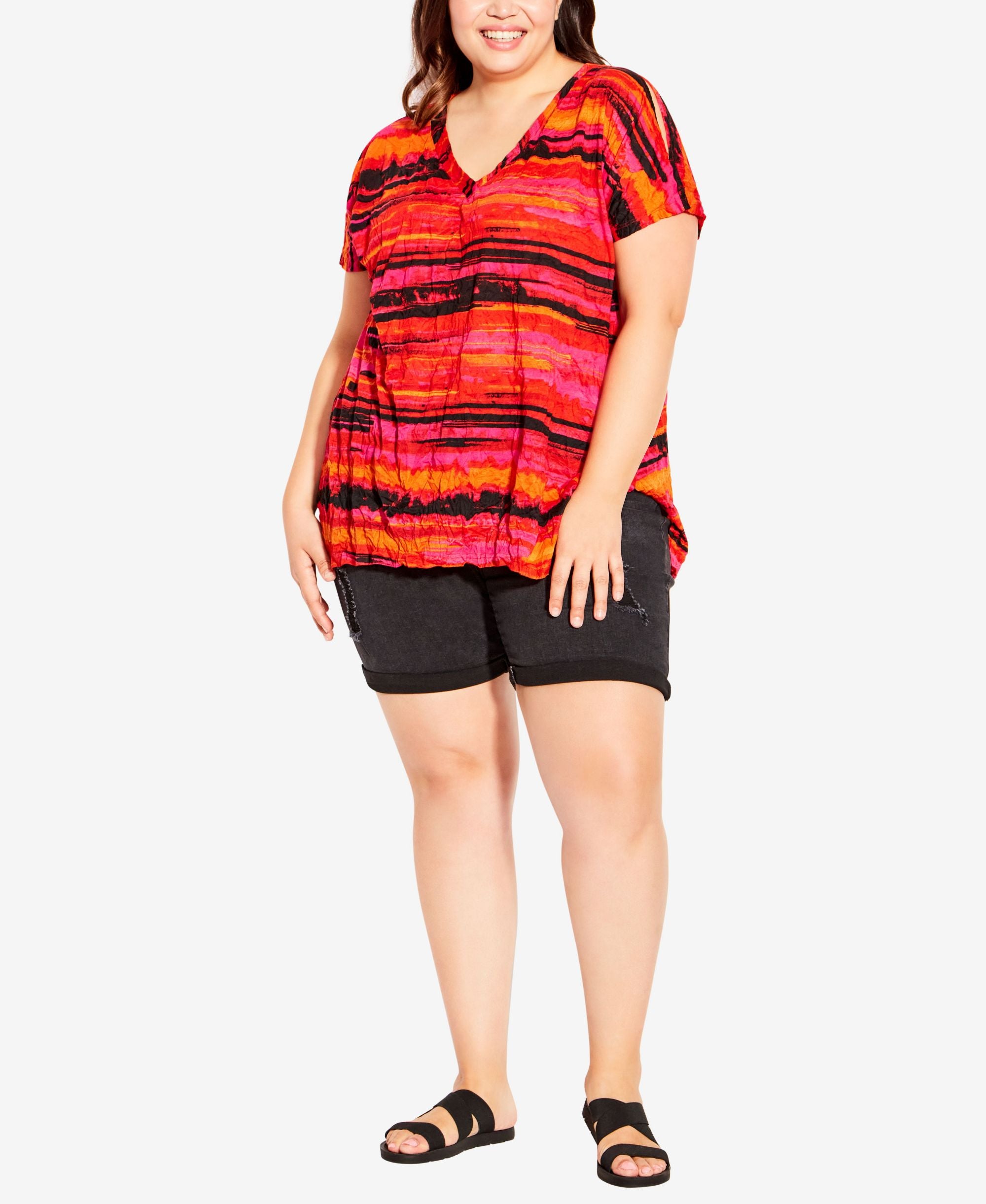 Plus Size Eloise Stripe Top
