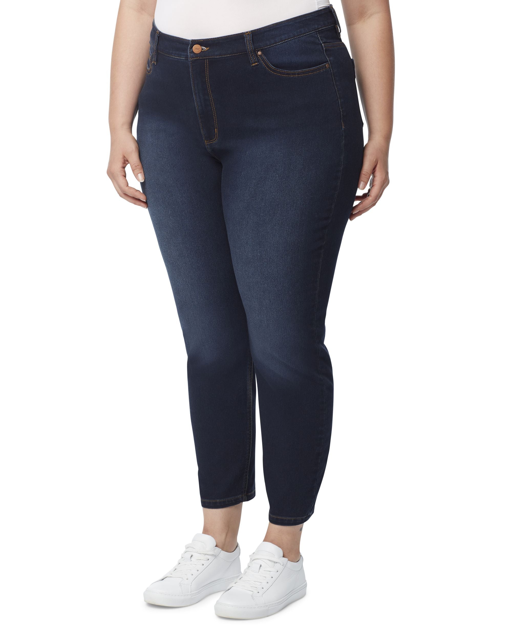 Jones New York Plus Size Lexington High Rise Skinny Ankle Jeans