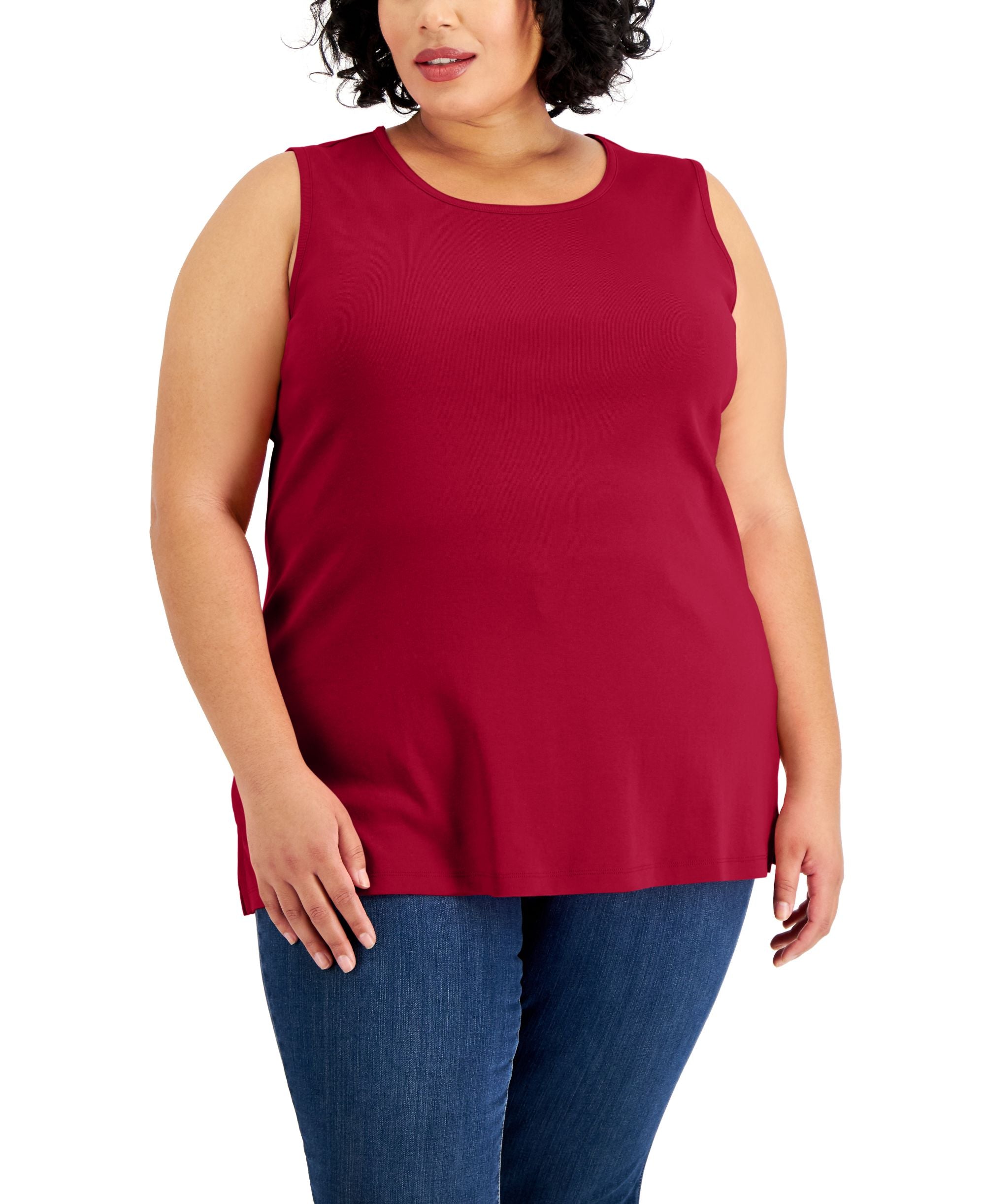 Karen Scott Plus Size Cotton Tank Top