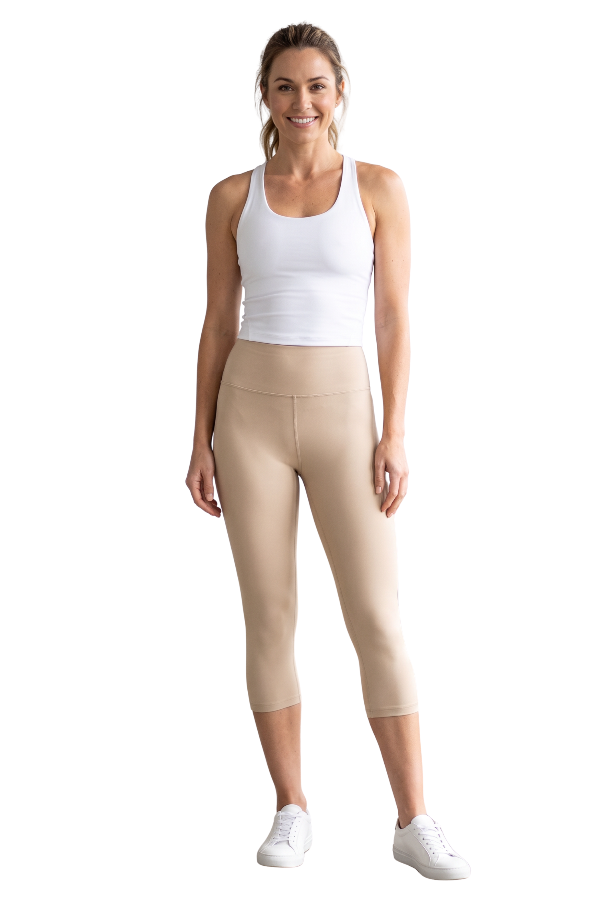 Brushed Basic Solid High Waisted Capris - 3 Inch - New Mix