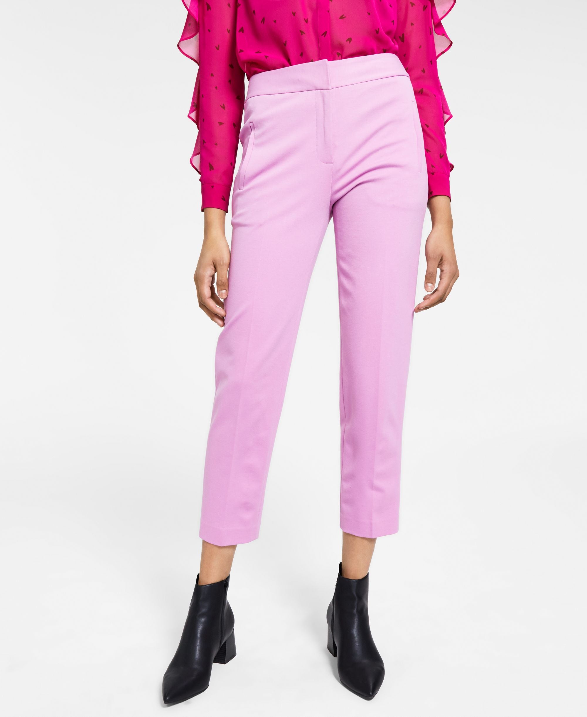 Straight-Leg Ankle Pants
