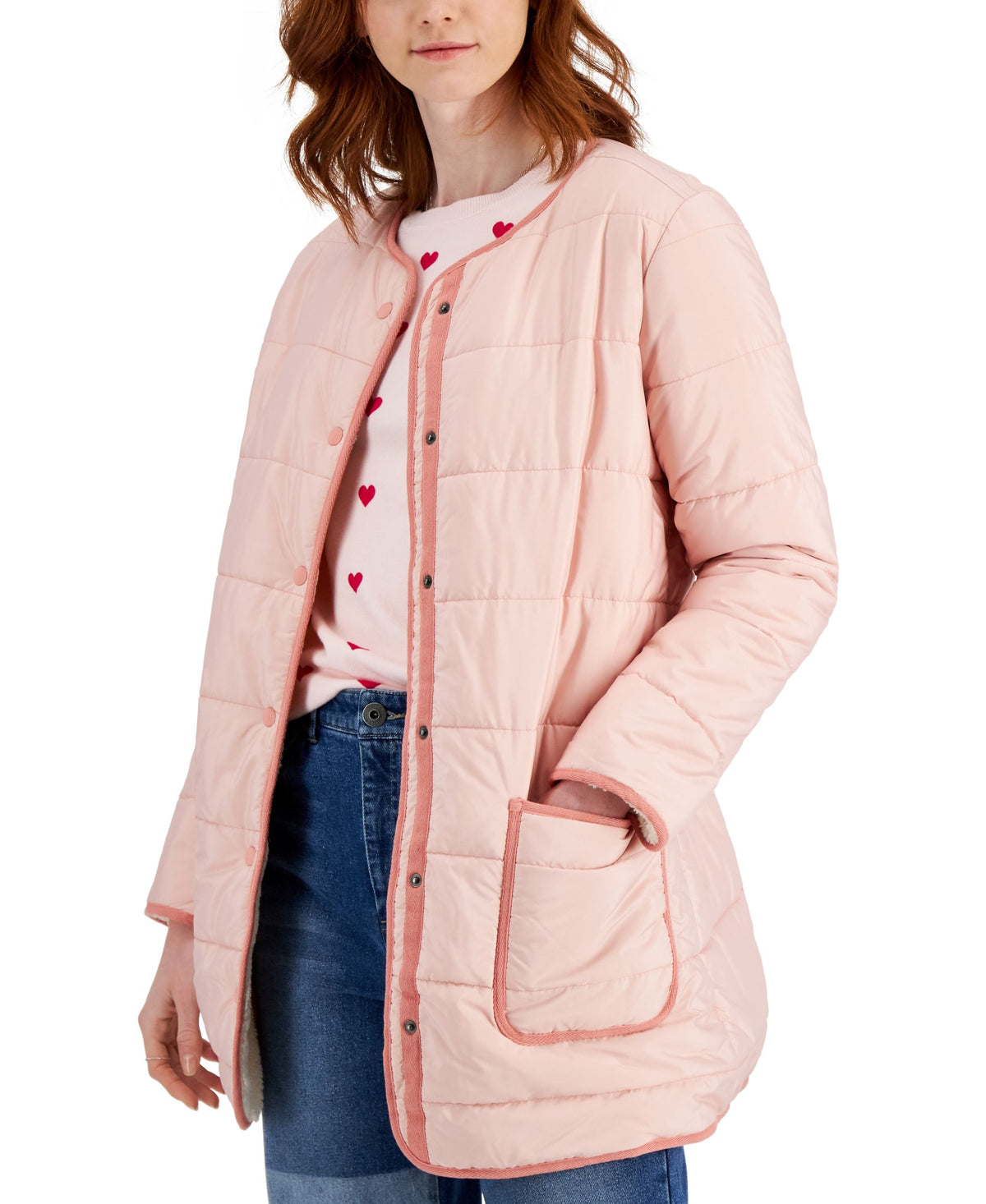 Style & Co Reversible Quilted Jacket