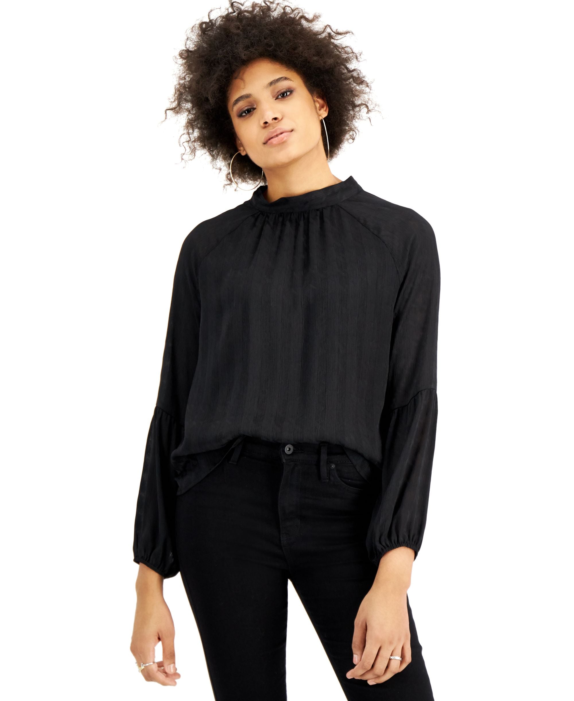 Tinsel Petite Bow Tie Back Blouse