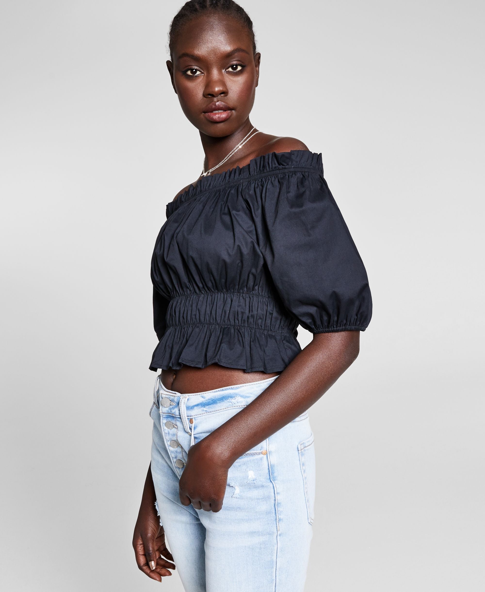 Now This Womens Cotton Off The Shoulder Top