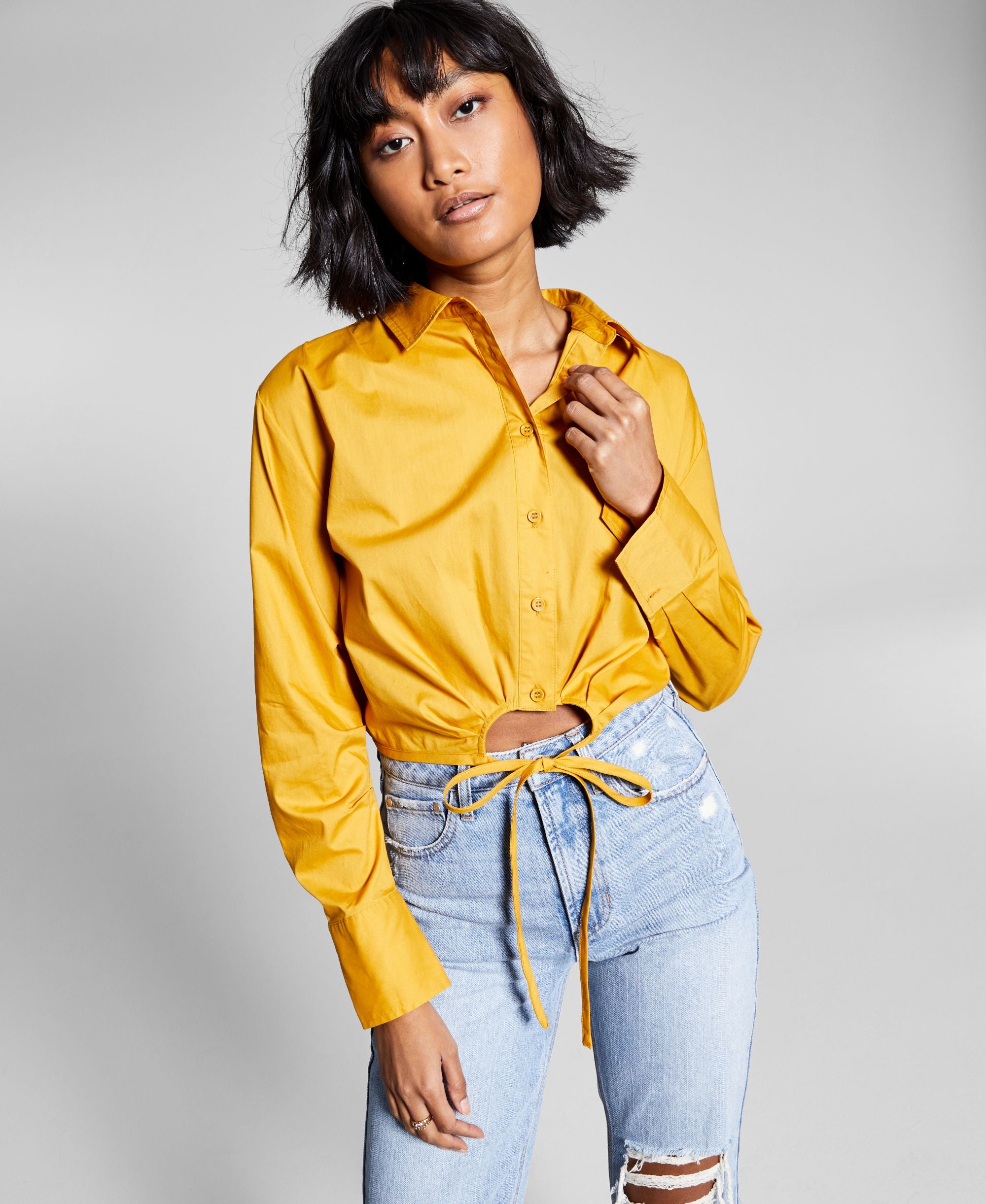 Now This Womens Cotton Keyhole Shirt