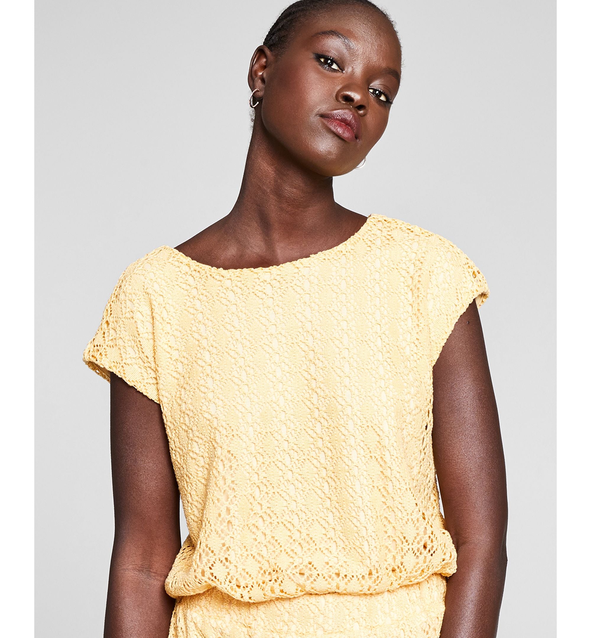 Now This Womens Crochet Crop Top