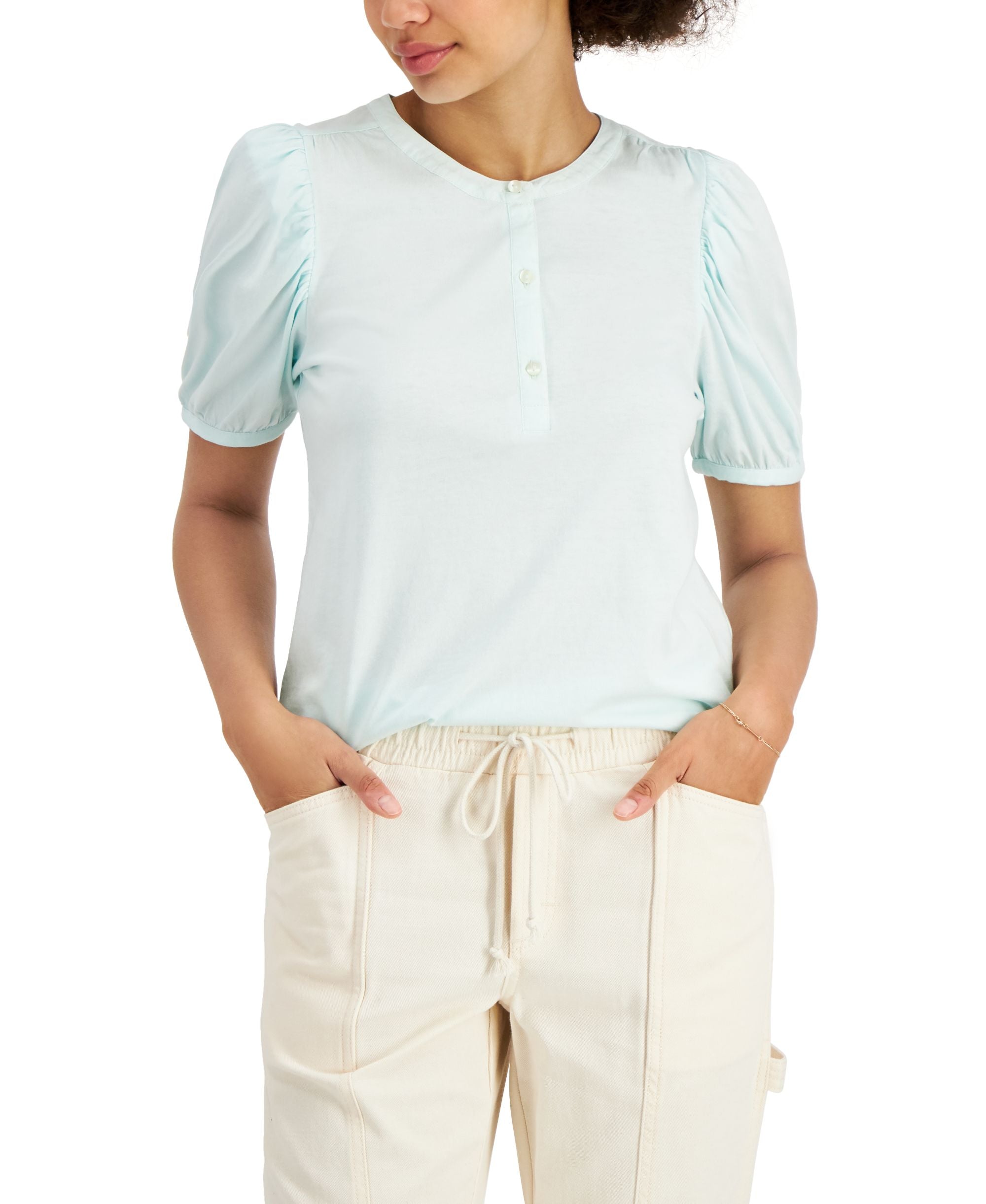 Style & Co Petite Poet Blouse