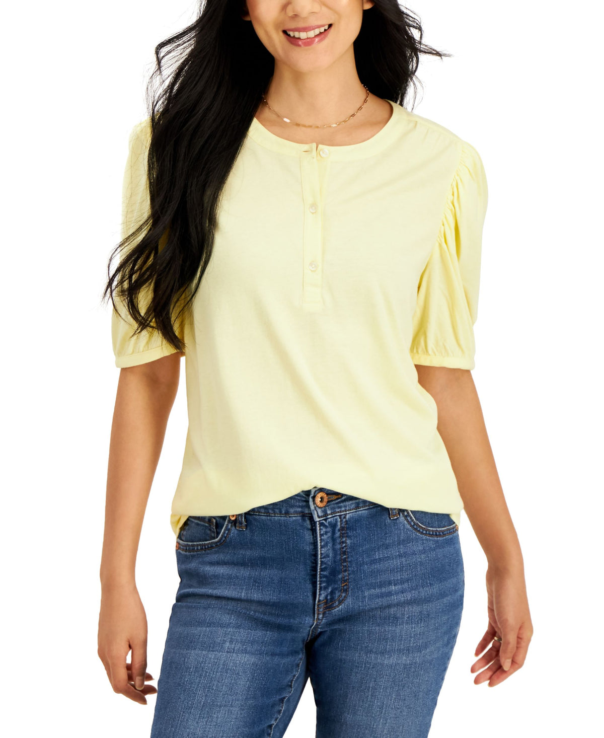 Style & Co Puff Sleeve Top