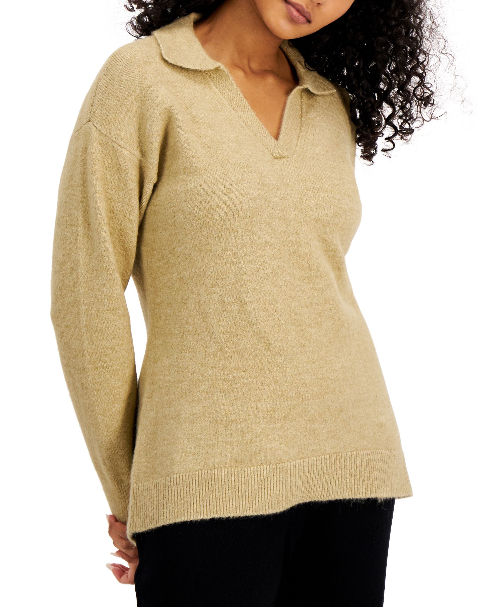 Alfani Collared Tunic Sweater