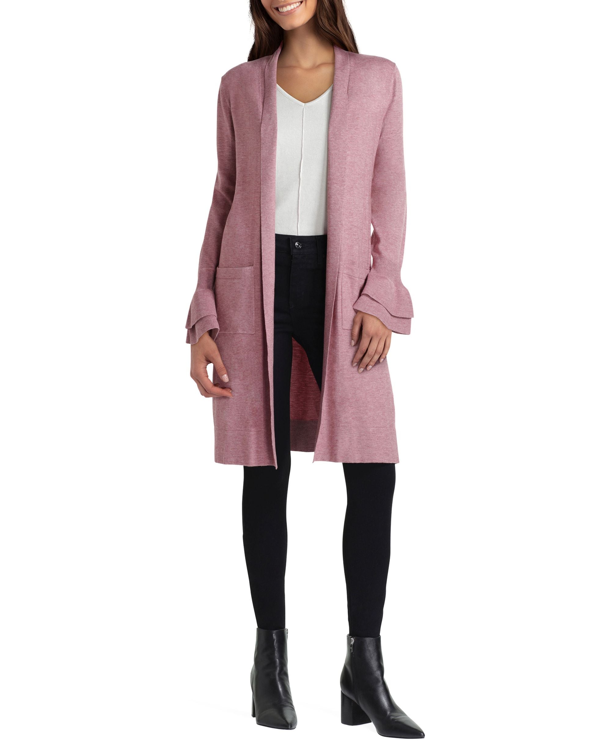 Womens Cuff Cardigan Sweater