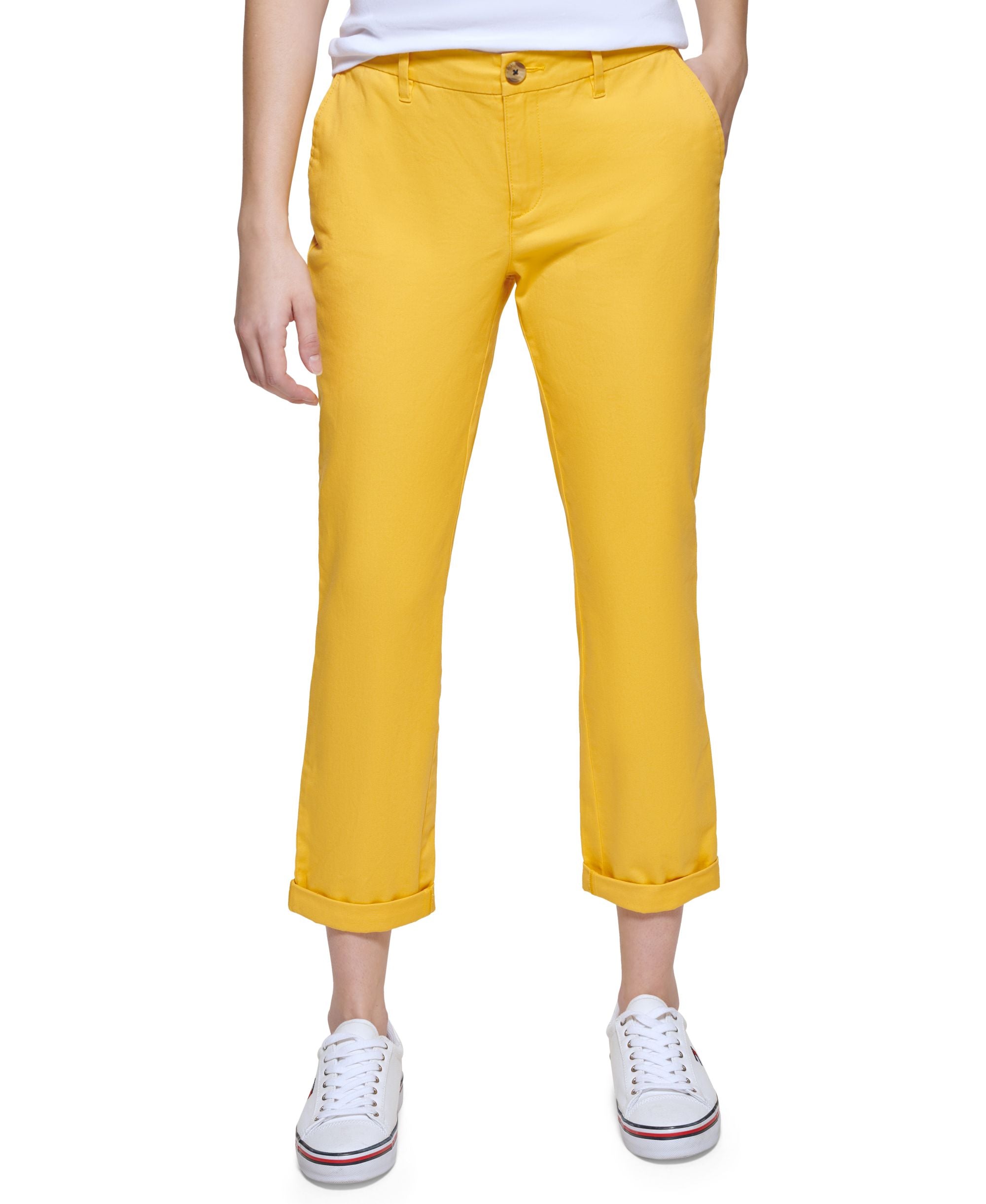 Tommy Hilfiger Th Flex Cuffed Chino Straight Leg Pants