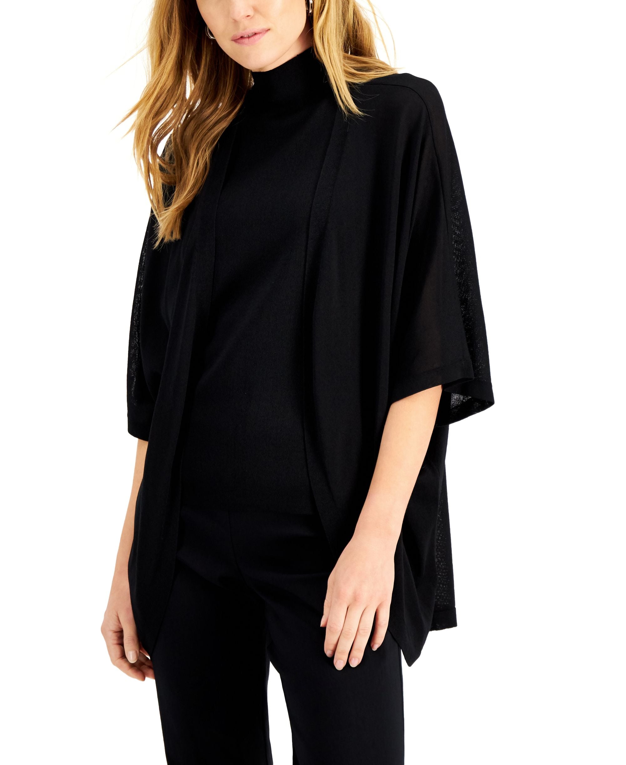 Alfani Open Front Cape Cardigan