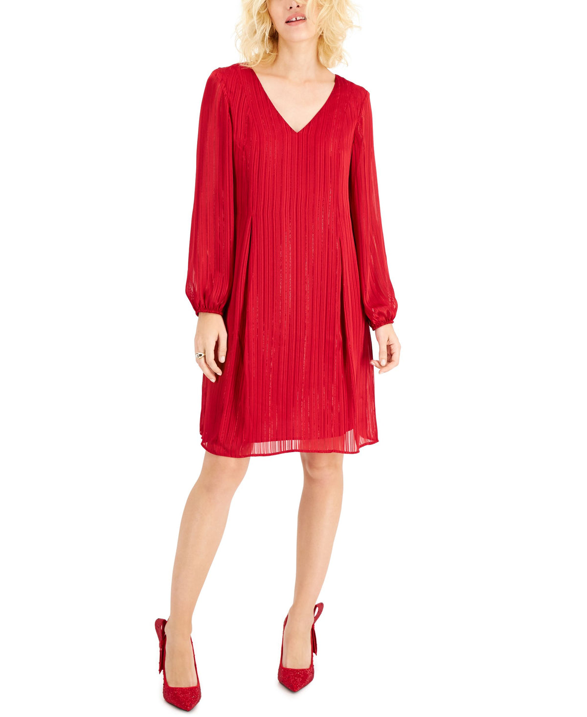 INC International Concepts Metallic Shift Dress