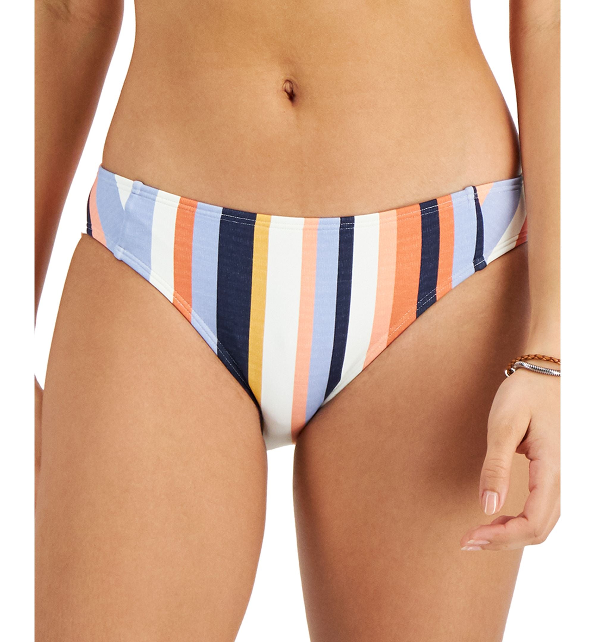 Juniors' Printed Beach Classics Hipster Bikini Bottoms