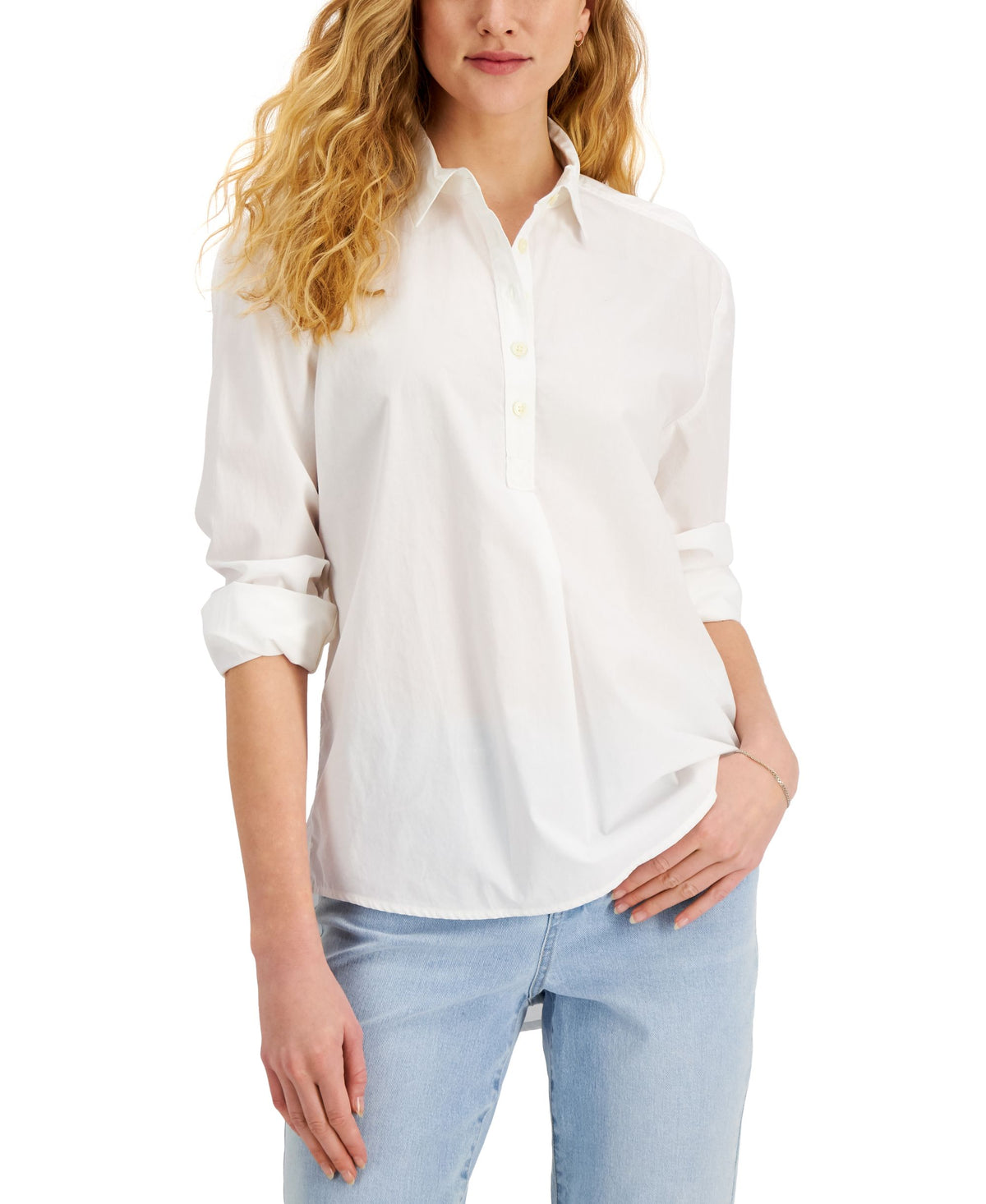 Style & Co Cotton Popover Shirt