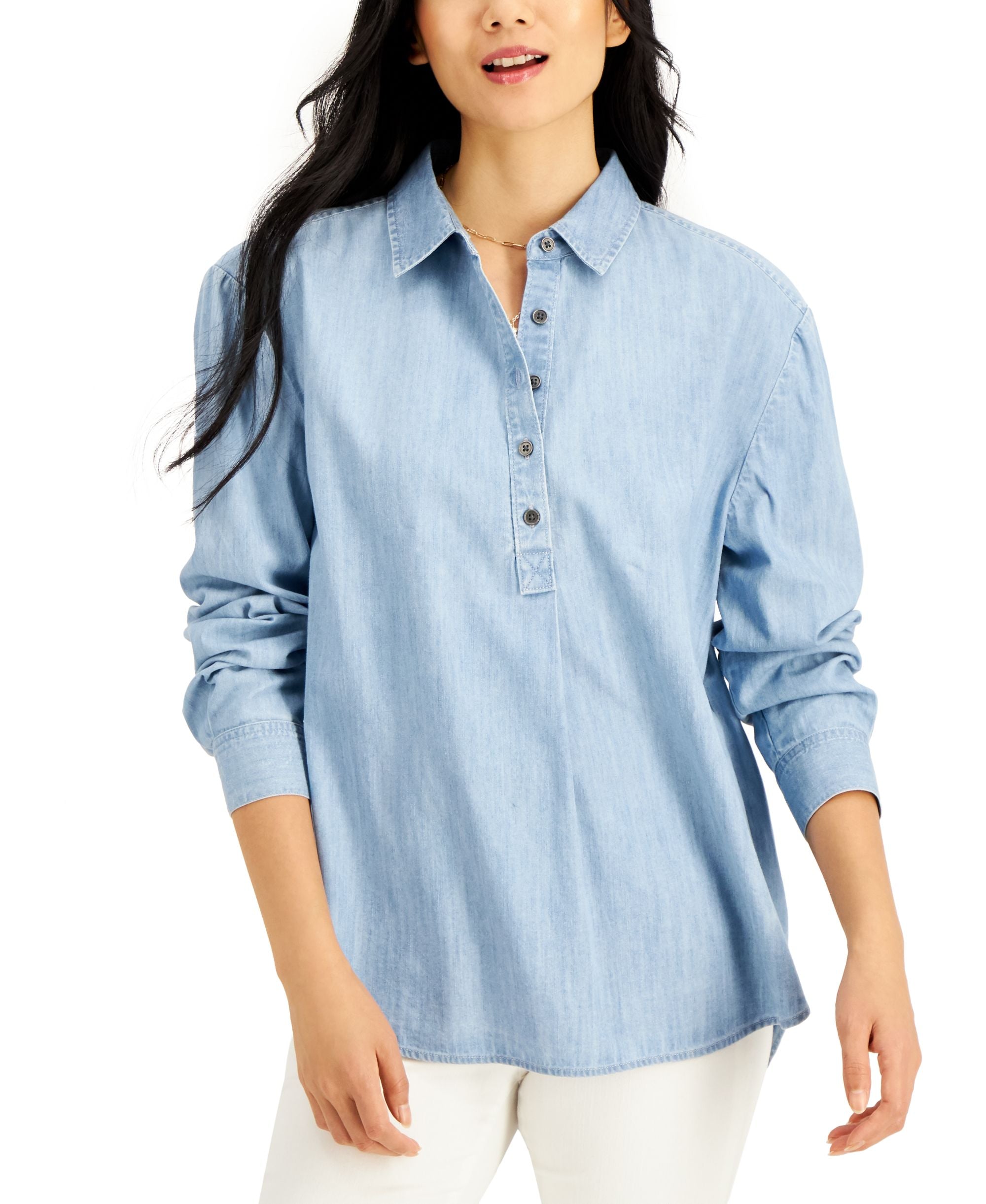 Style & Co Cotton Popover Shirt