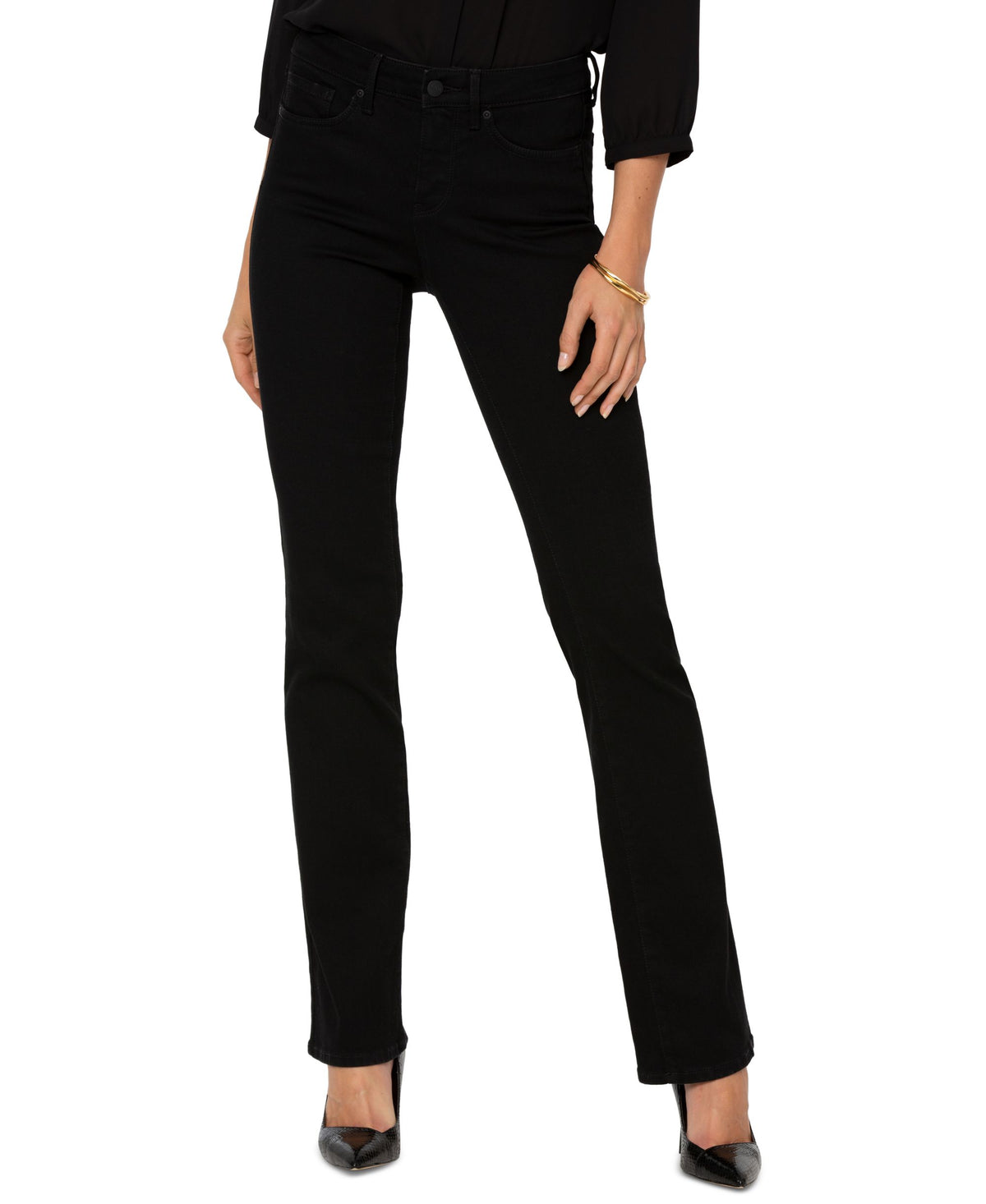 Nydj Barbara Bootcut Black Pants