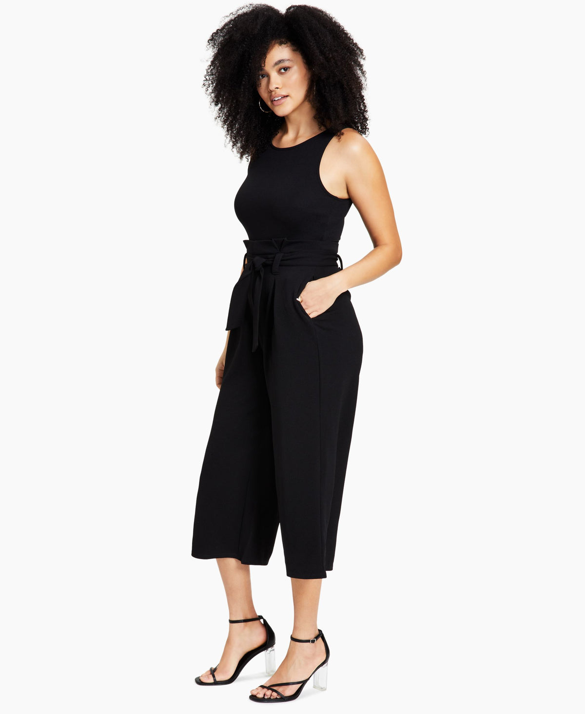 Petite Tie-Front Jumpsuit