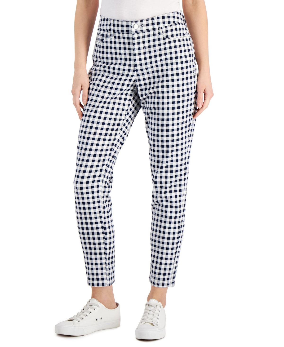 Charter Club Womens Printed Bristol Skinny Jeans
