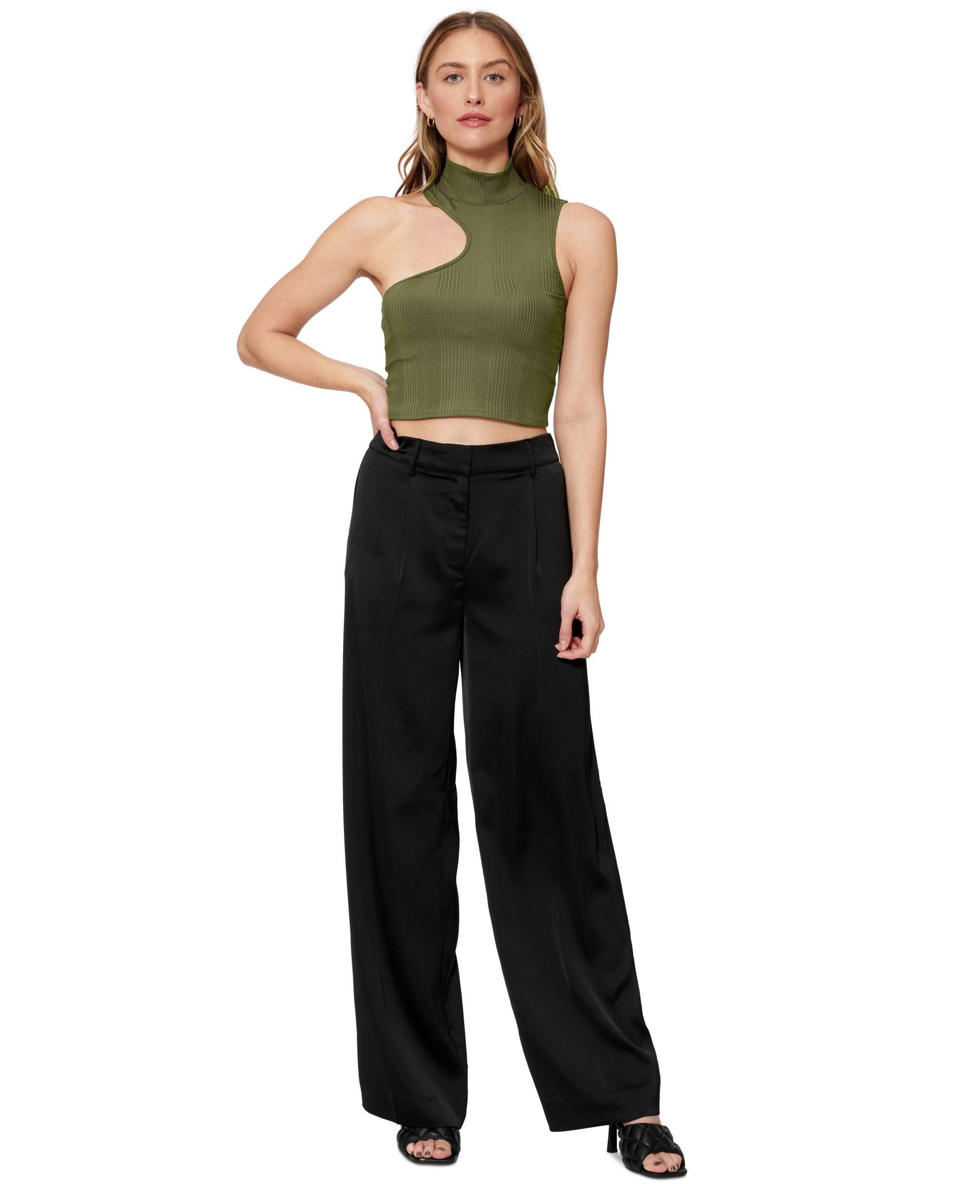 Sofia Richie Side Cutout Crop Top
