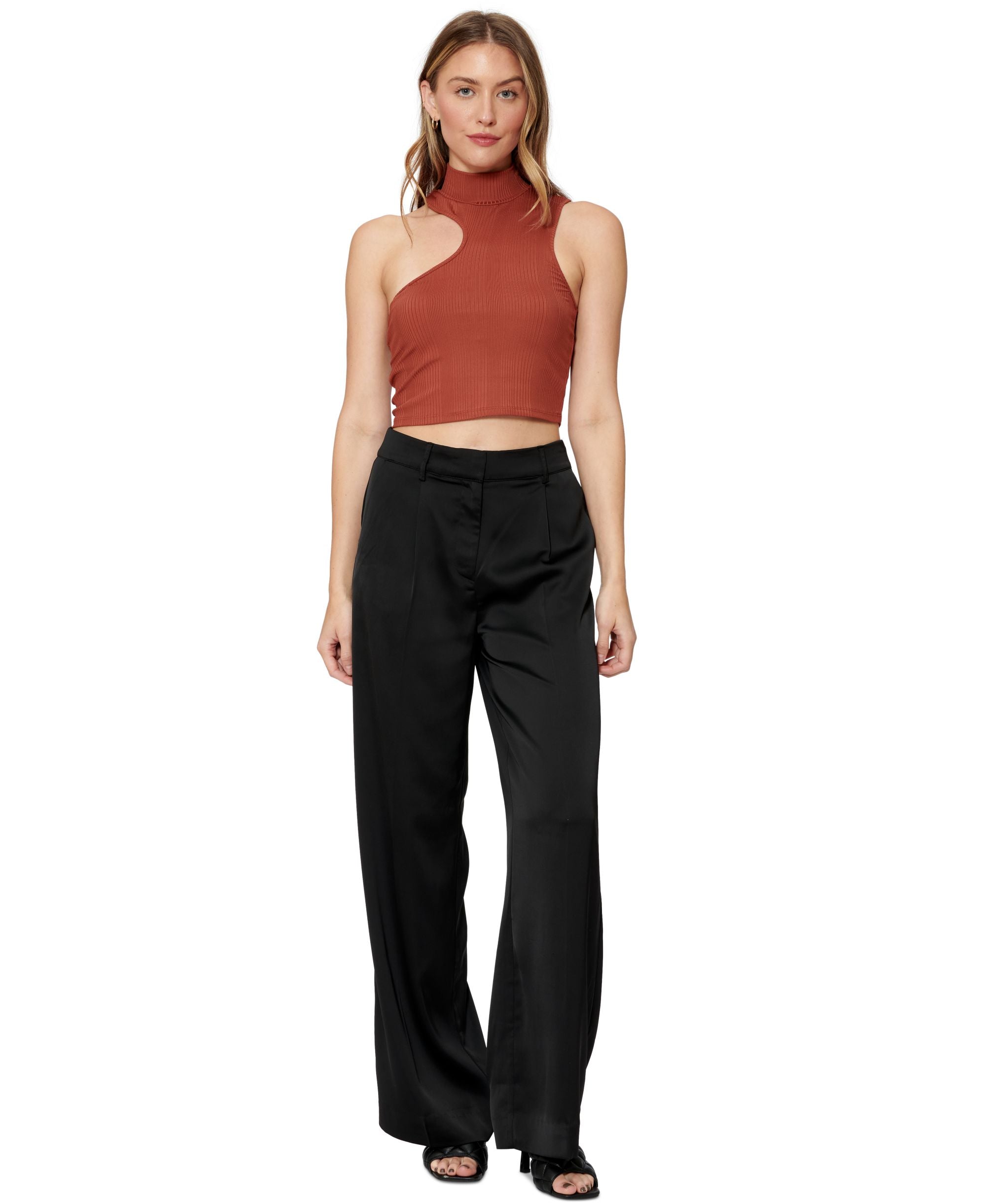 Sofia Richie Side Cutout Crop Top