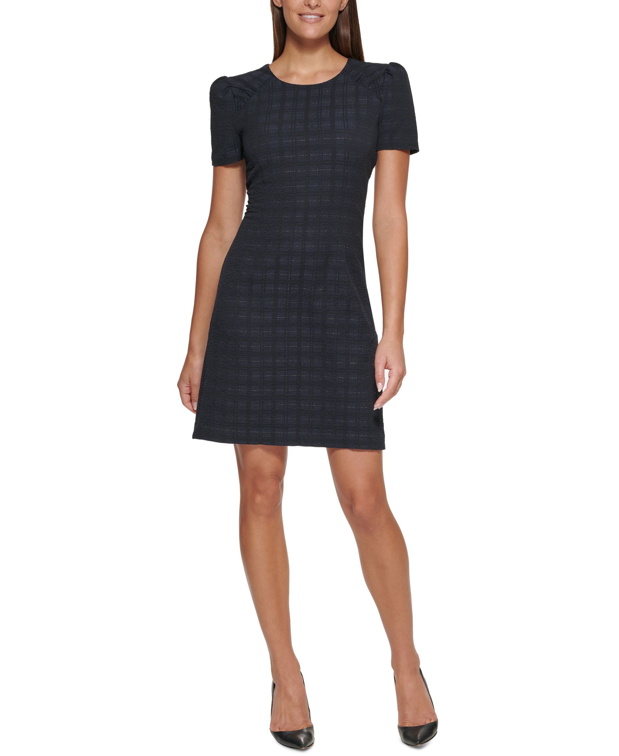 Plaid Shift Dress