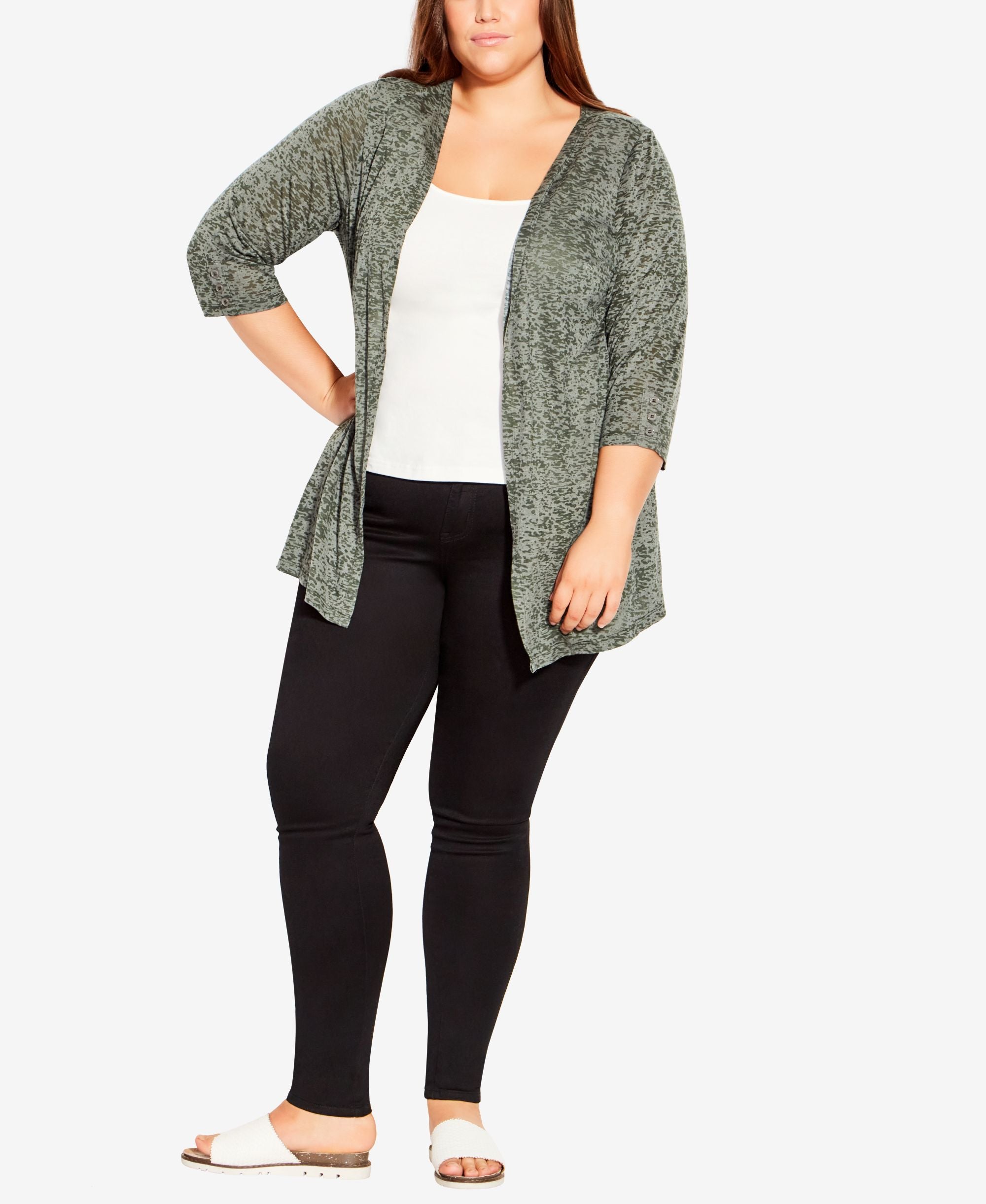 Plus Size Blair Burnout Cardigan