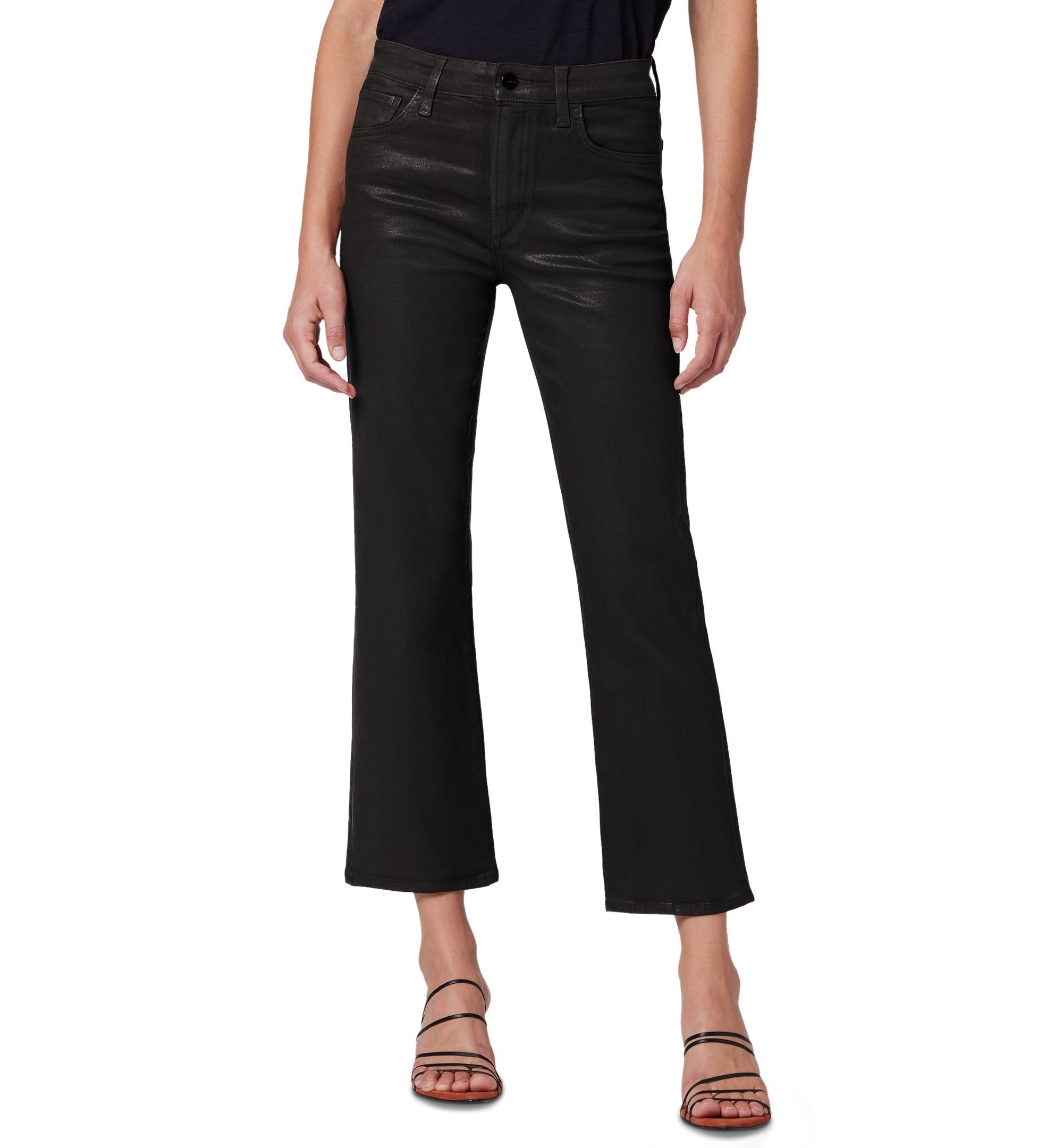 Joe's The Callie Coated High Waist Ankle Bootcut Jeans
