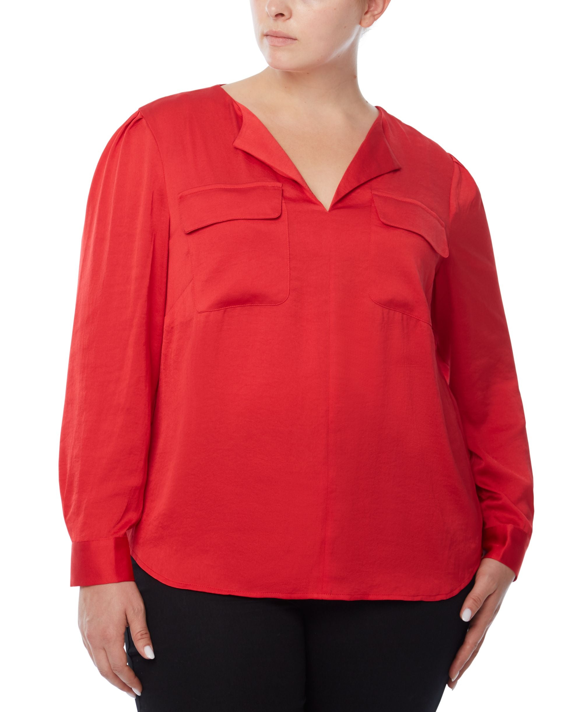 Jones New York Plus Size Utility Blouse