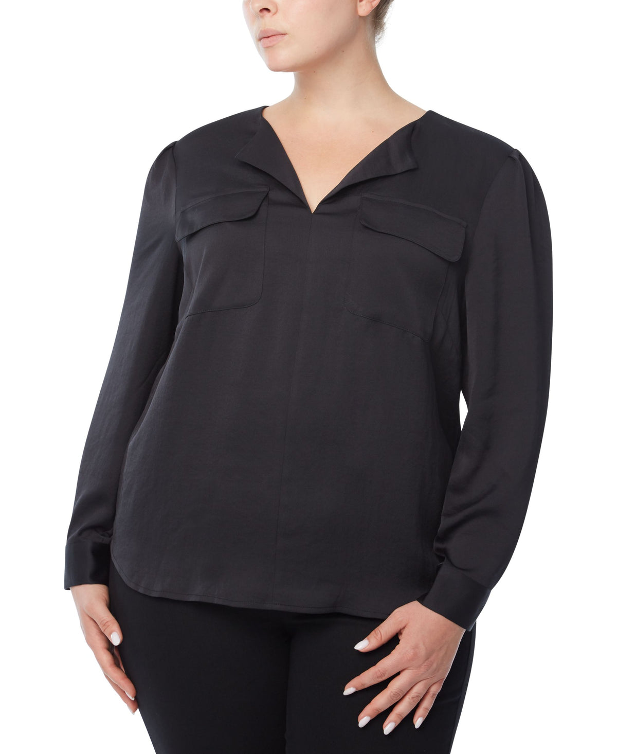 Jones New York Plus Size Utility Blouse