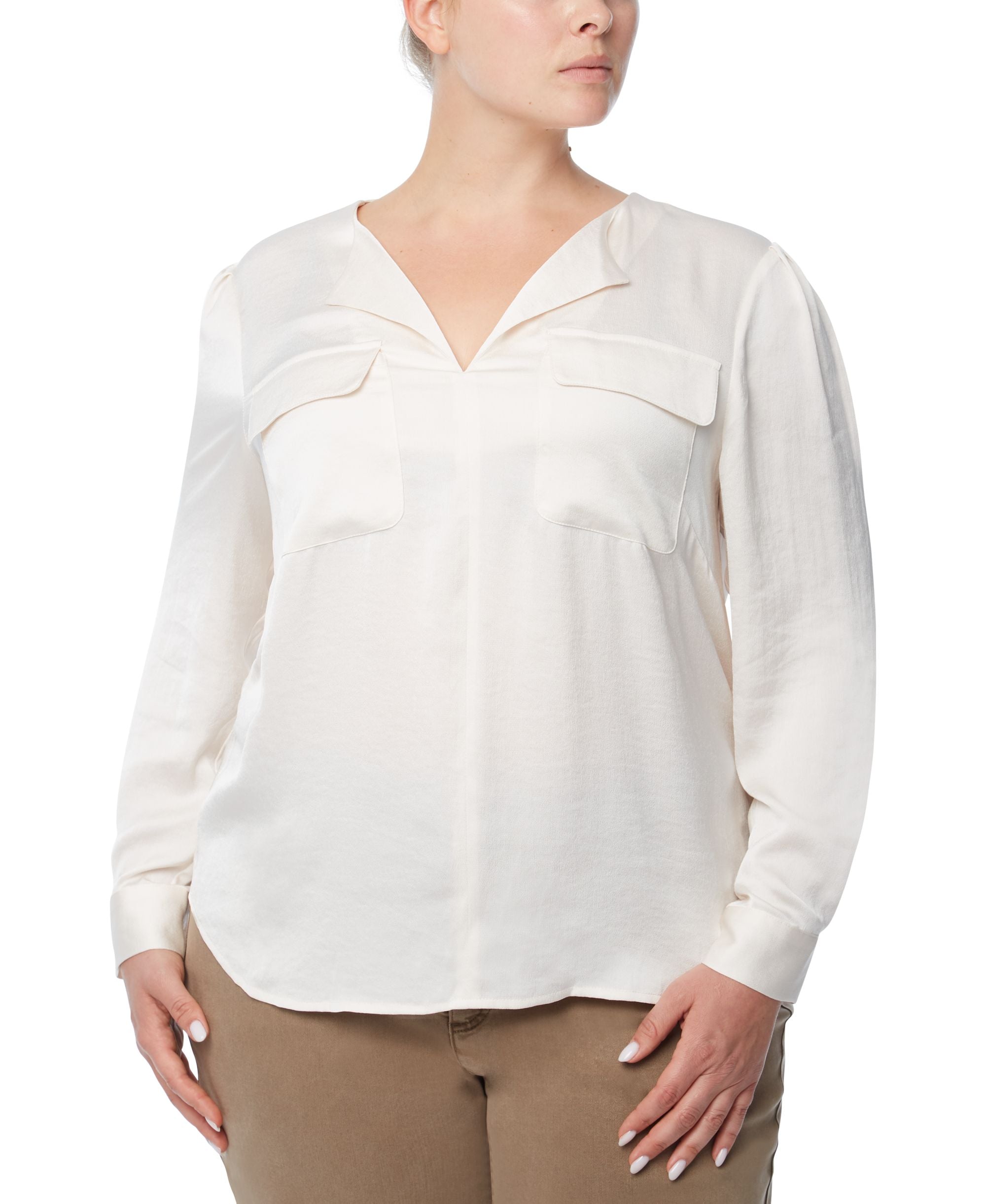 Jones New York Plus Size Utility Blouse