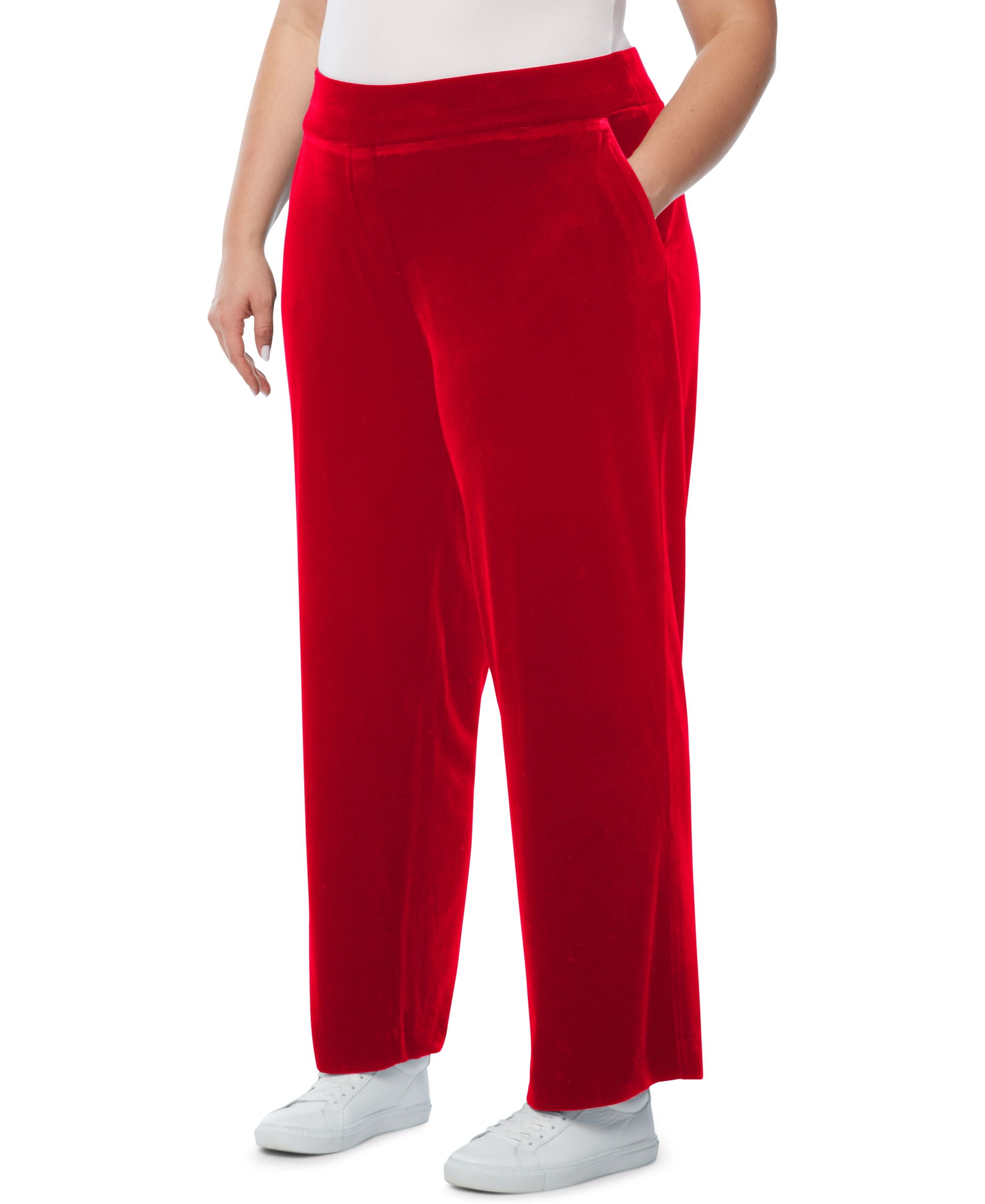 Jones New York Plus Size Pull On Velour Pants