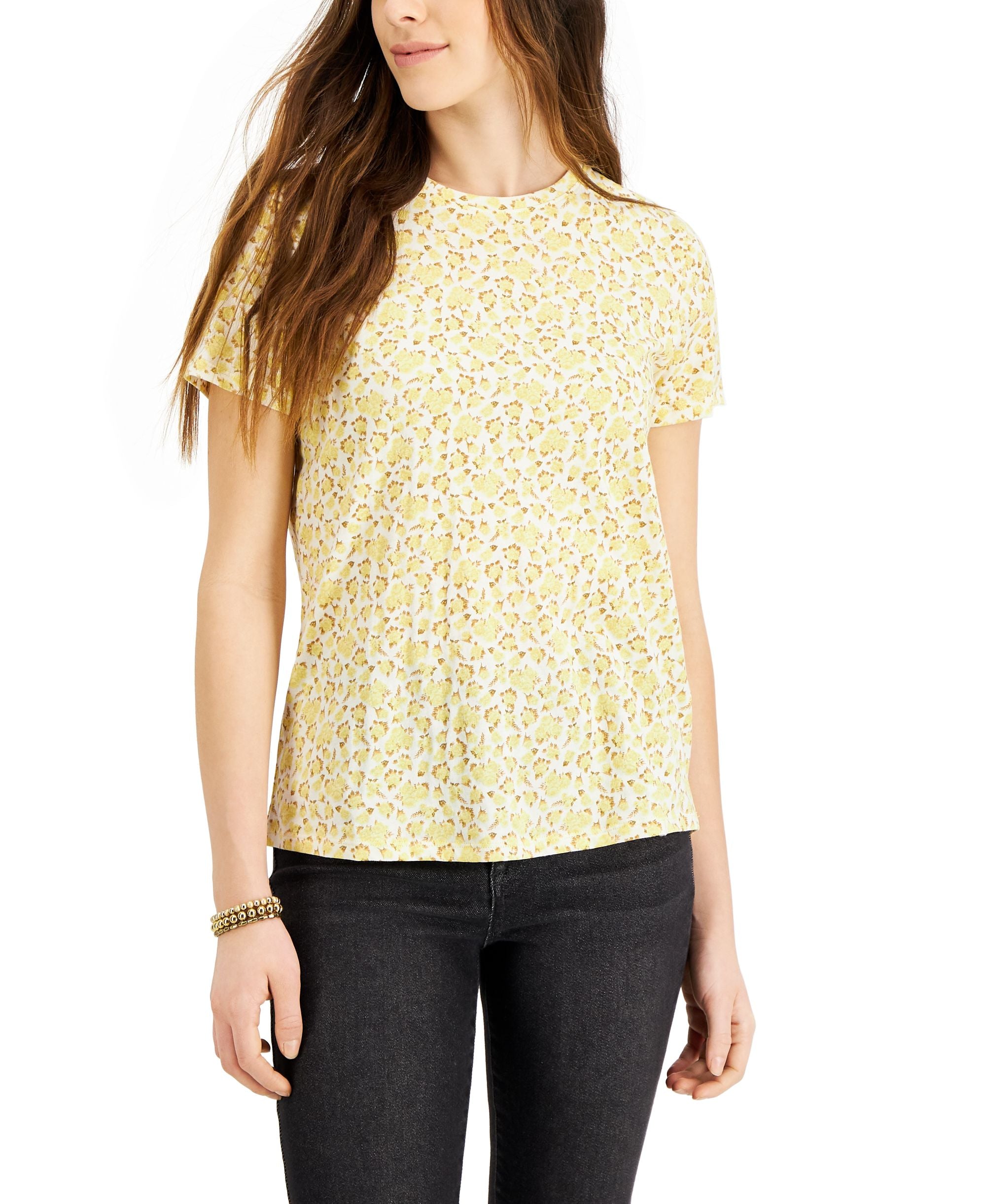 Style & Co Petite Printed Cotton T-Shirt