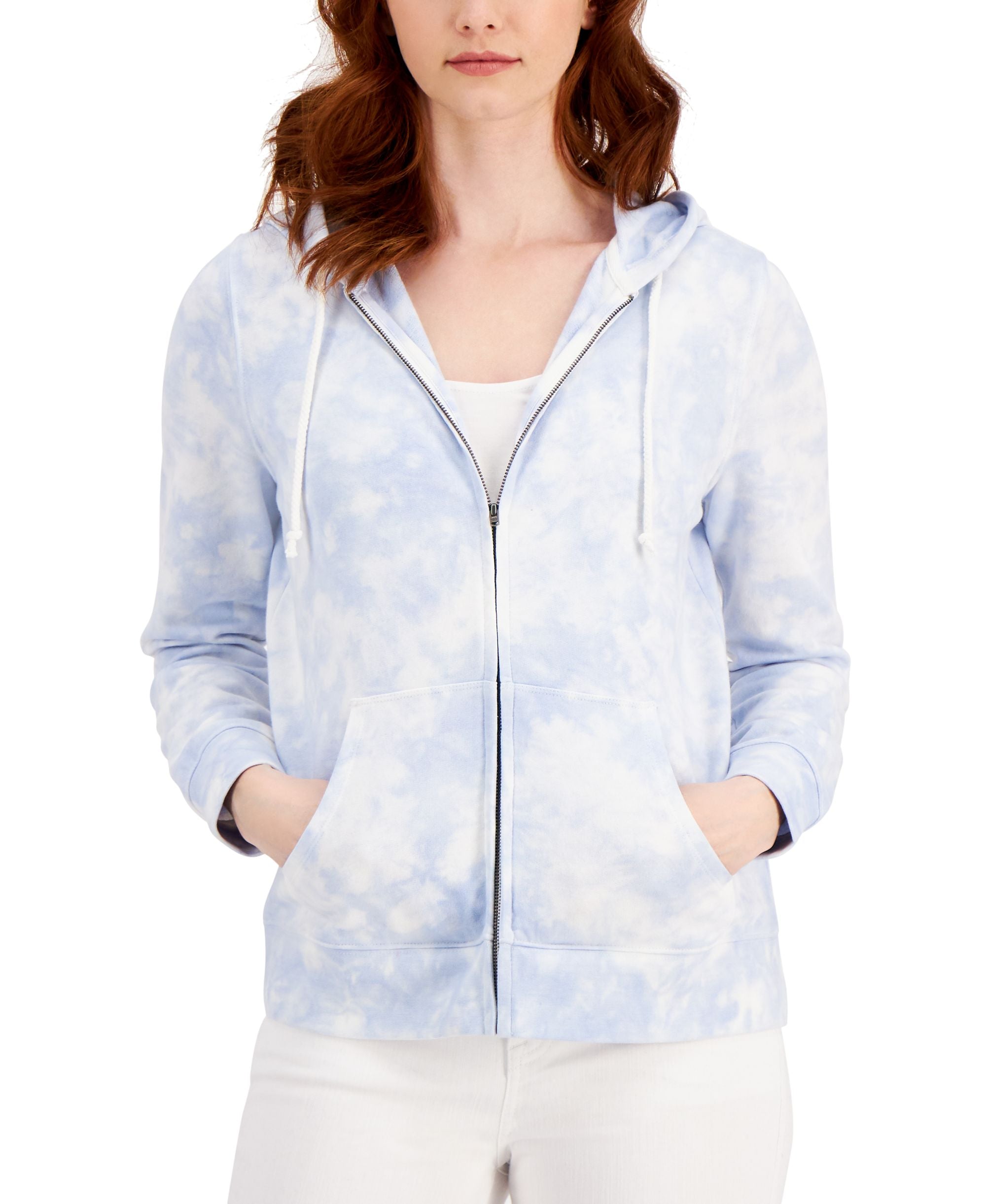 Style & Co Petite Tie Dyed Hoodie