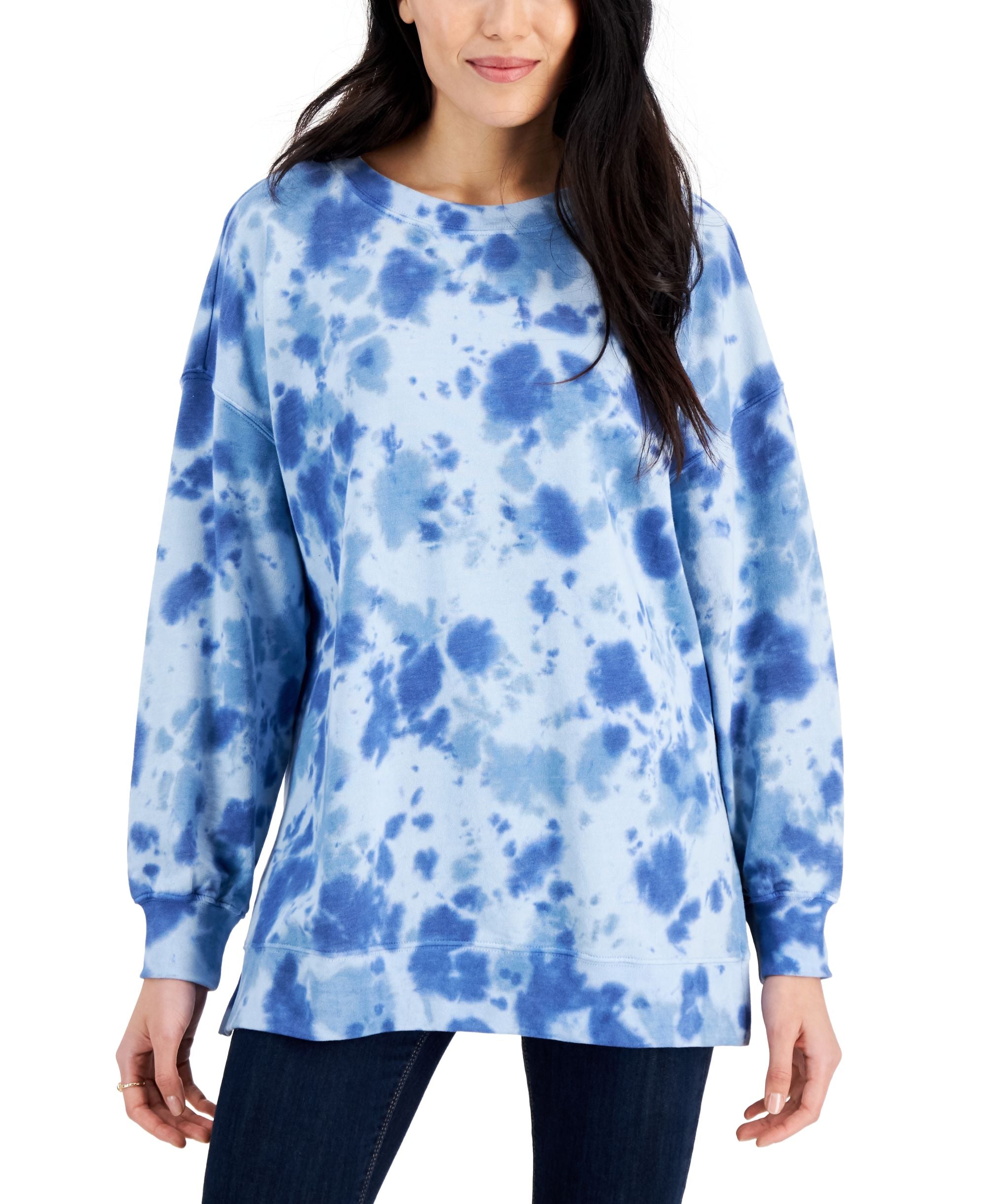 Style & Co Petite Tie Dyed Sweatshirt