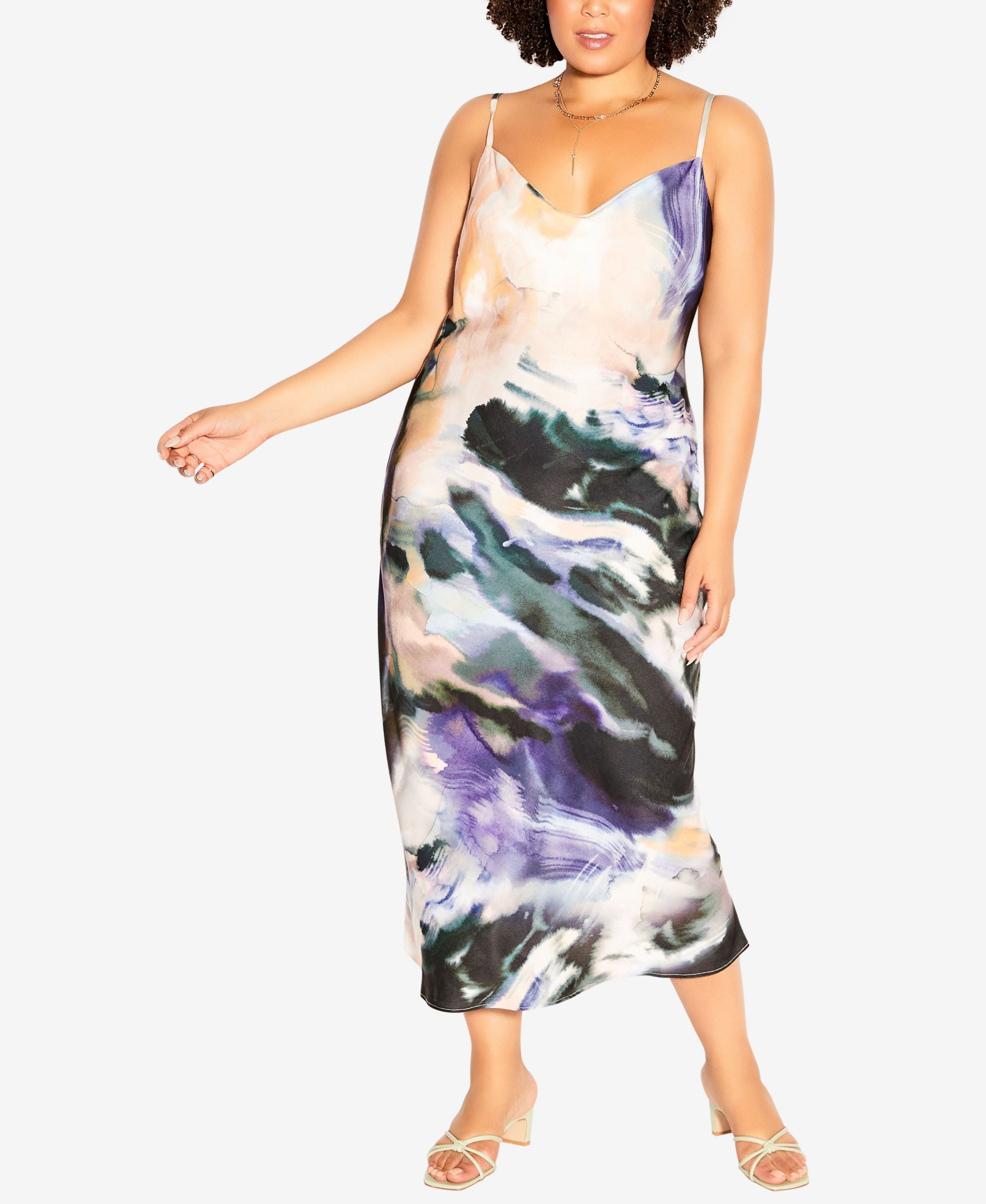 City Chic Trendy Plus Misty Eclipse Dress