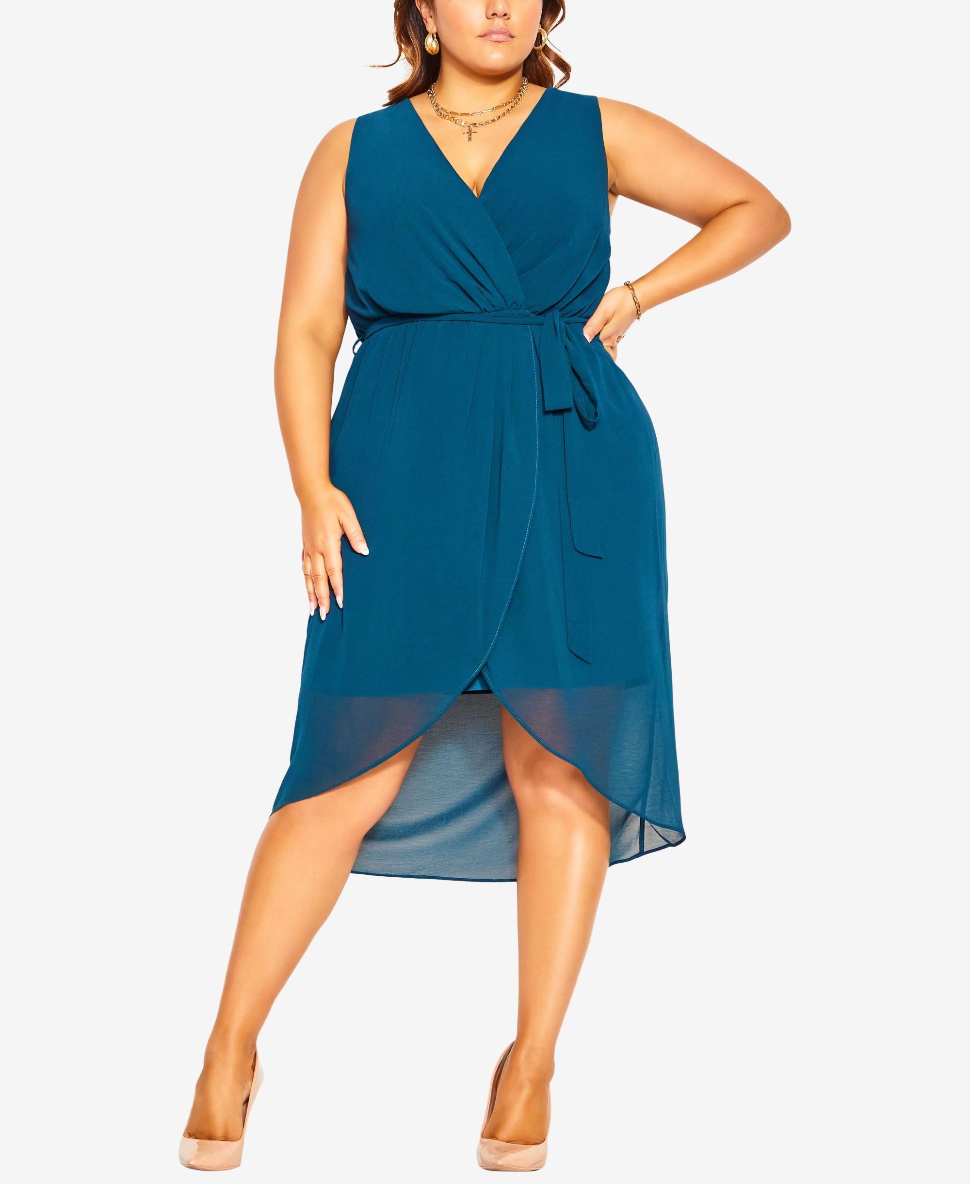 City Chic Trendy Plus Sexy Tie Dress