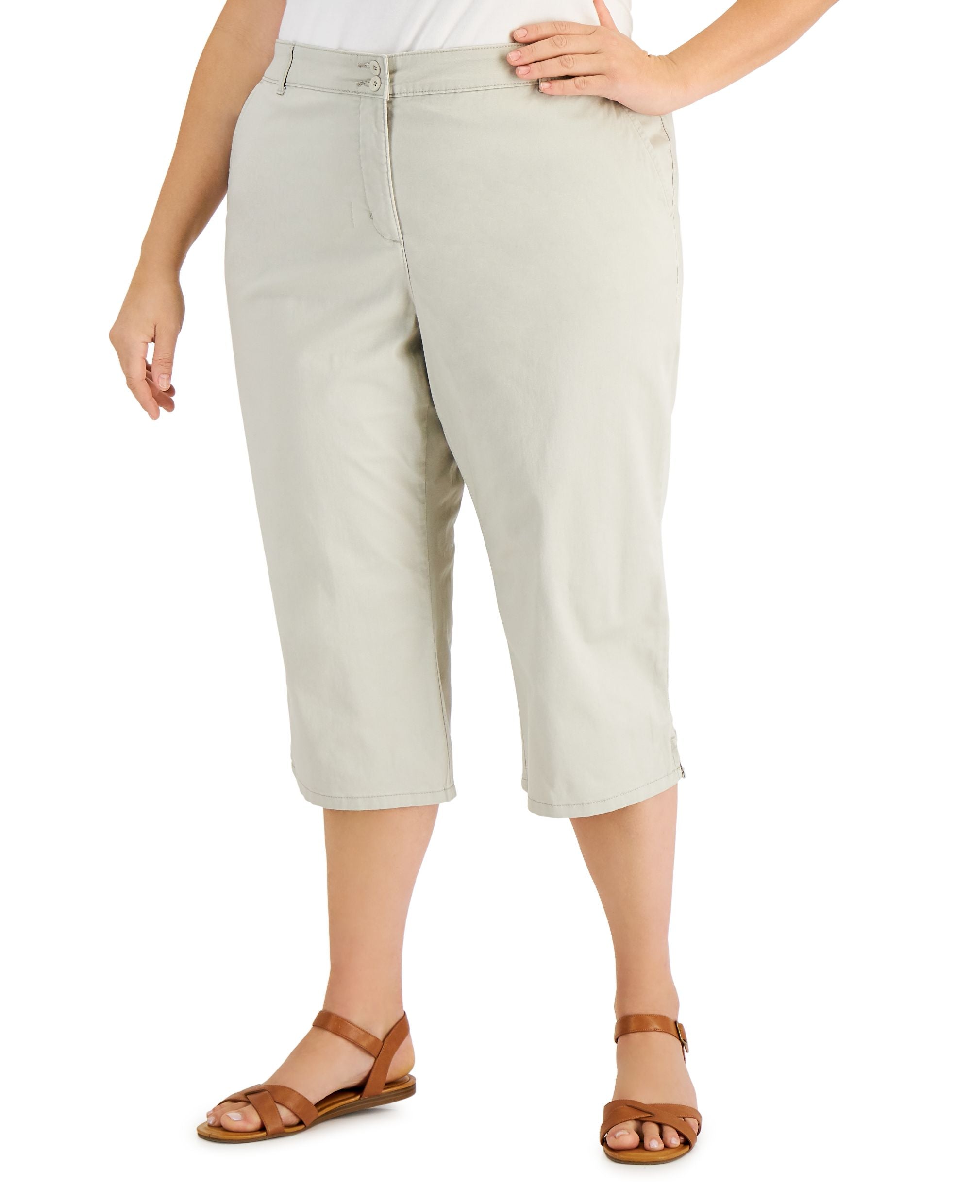 Karen Scott Plus Size Comfort Waist Capri Pants