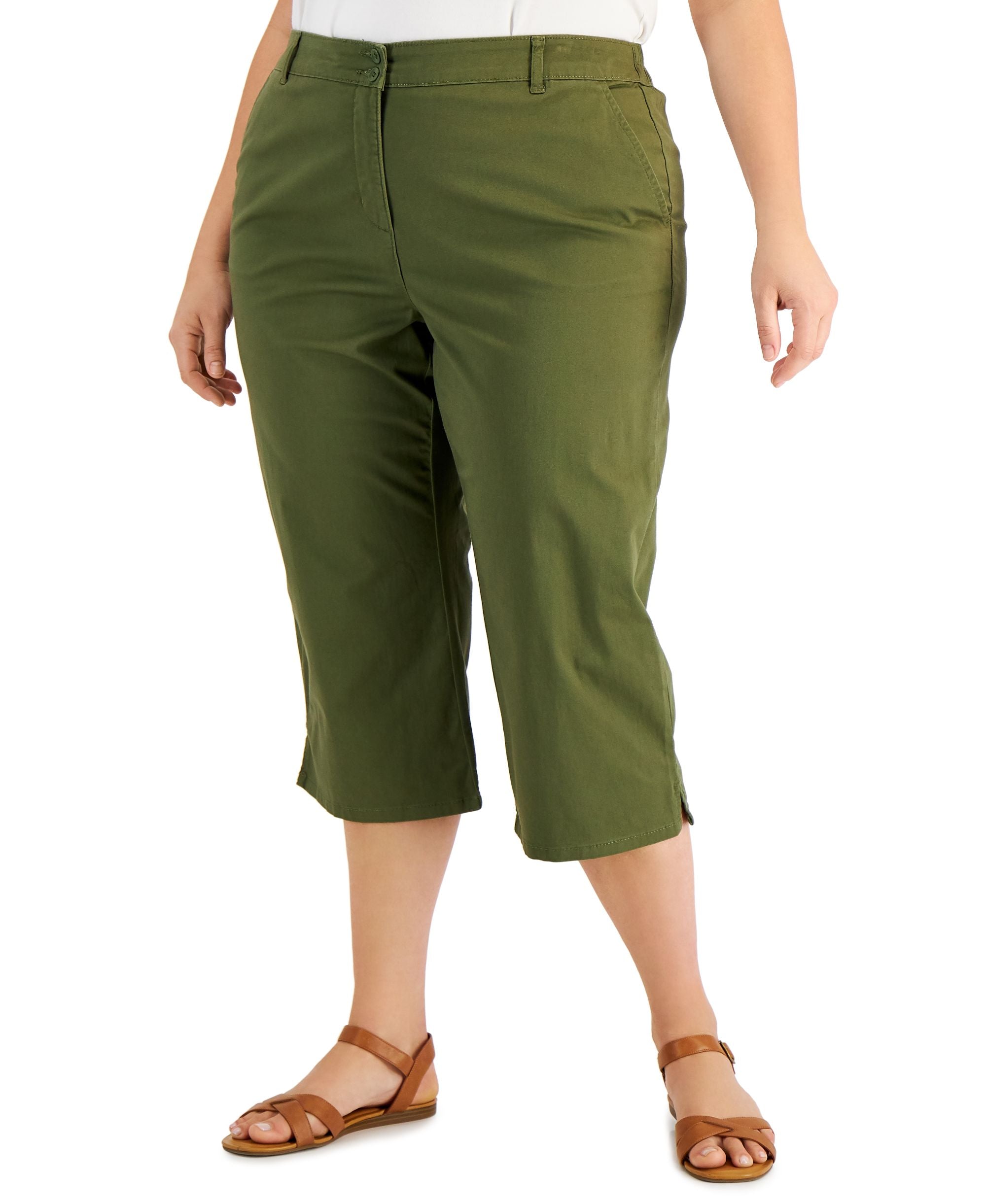 Karen Scott Plus Size Comfort Waist Capri Pants