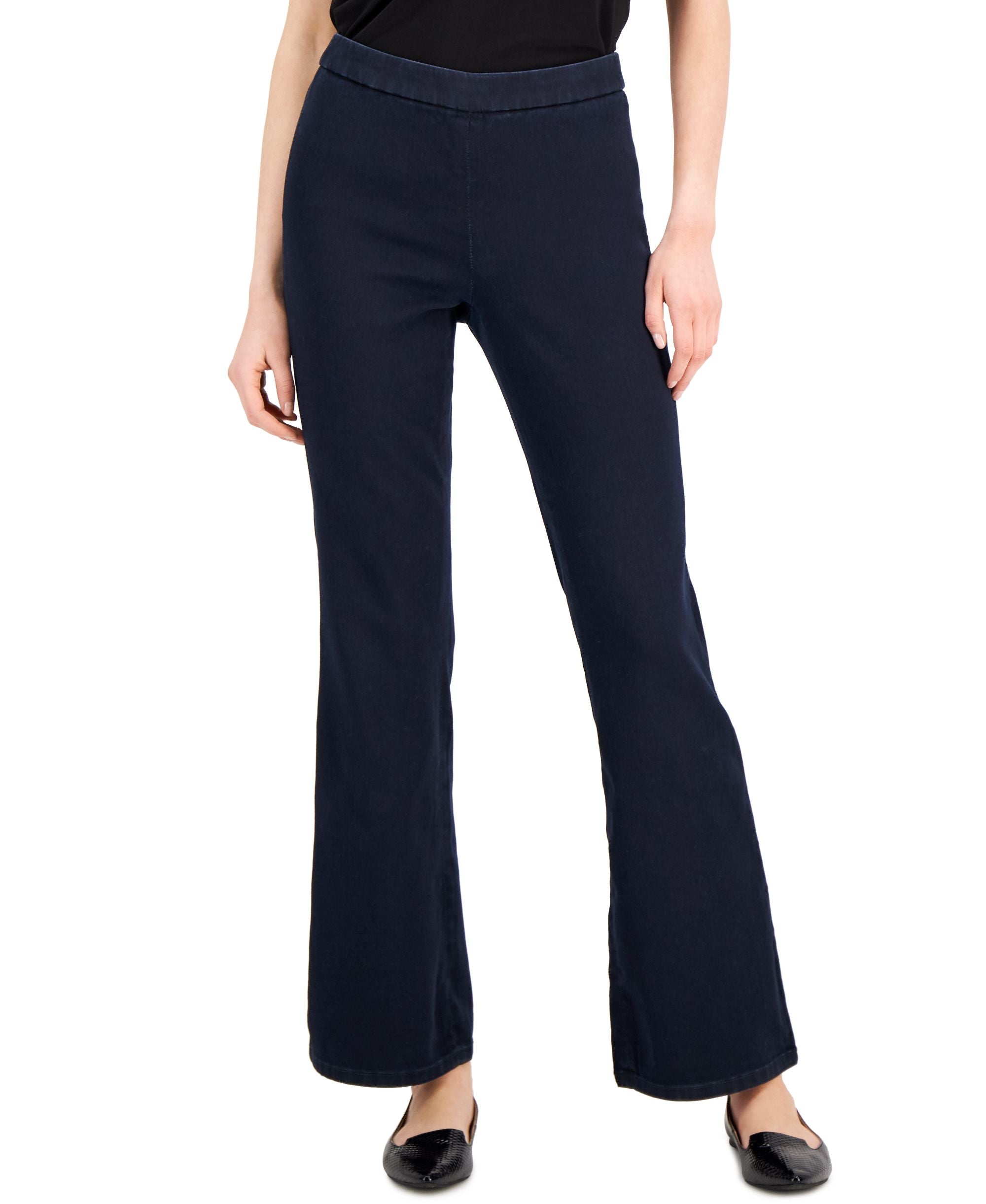 Anne Klein Plus Size High Rise Flare Leg Pants