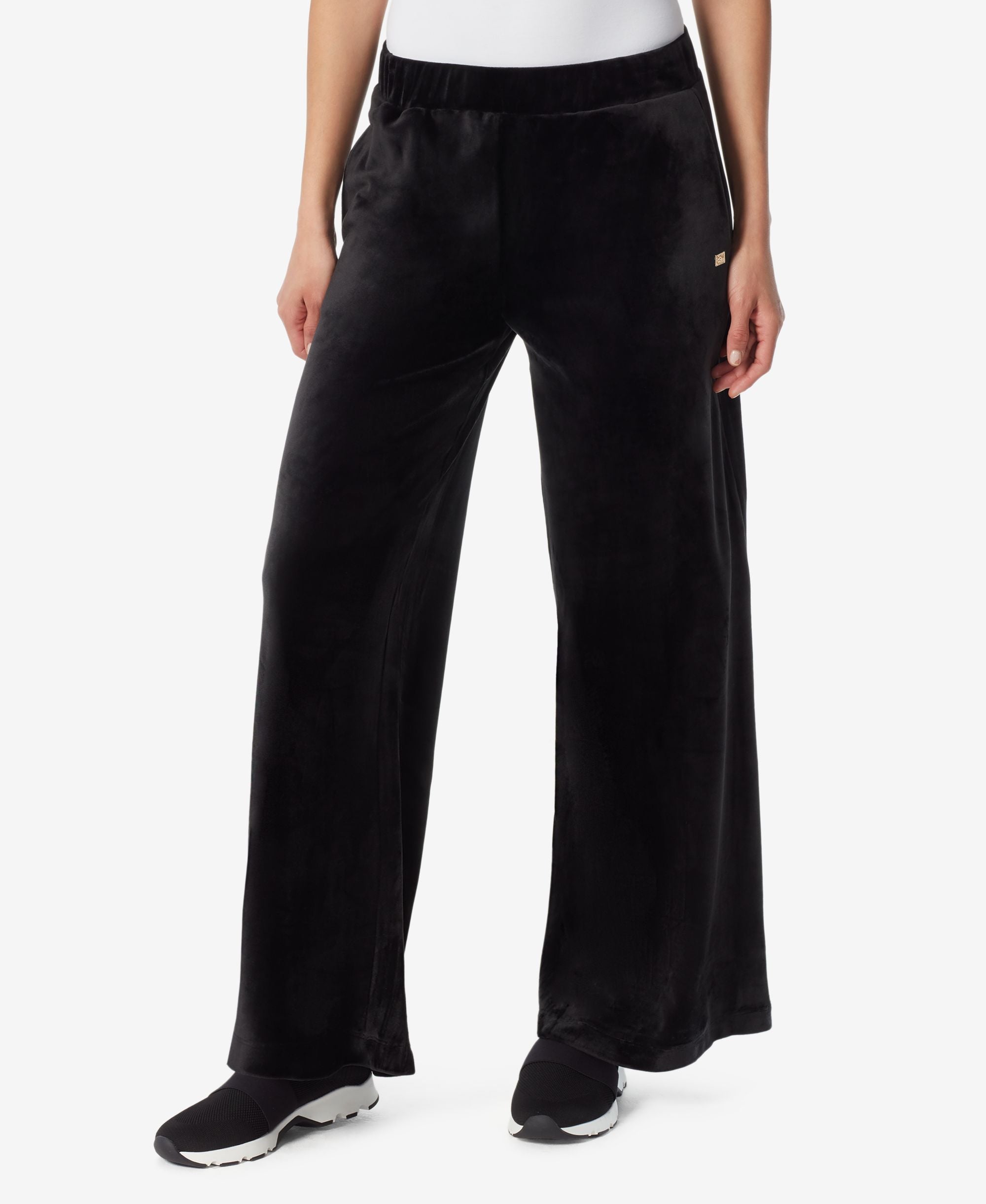 Anne Klein Denim Sport Womens Wide Leg Pull On Pants