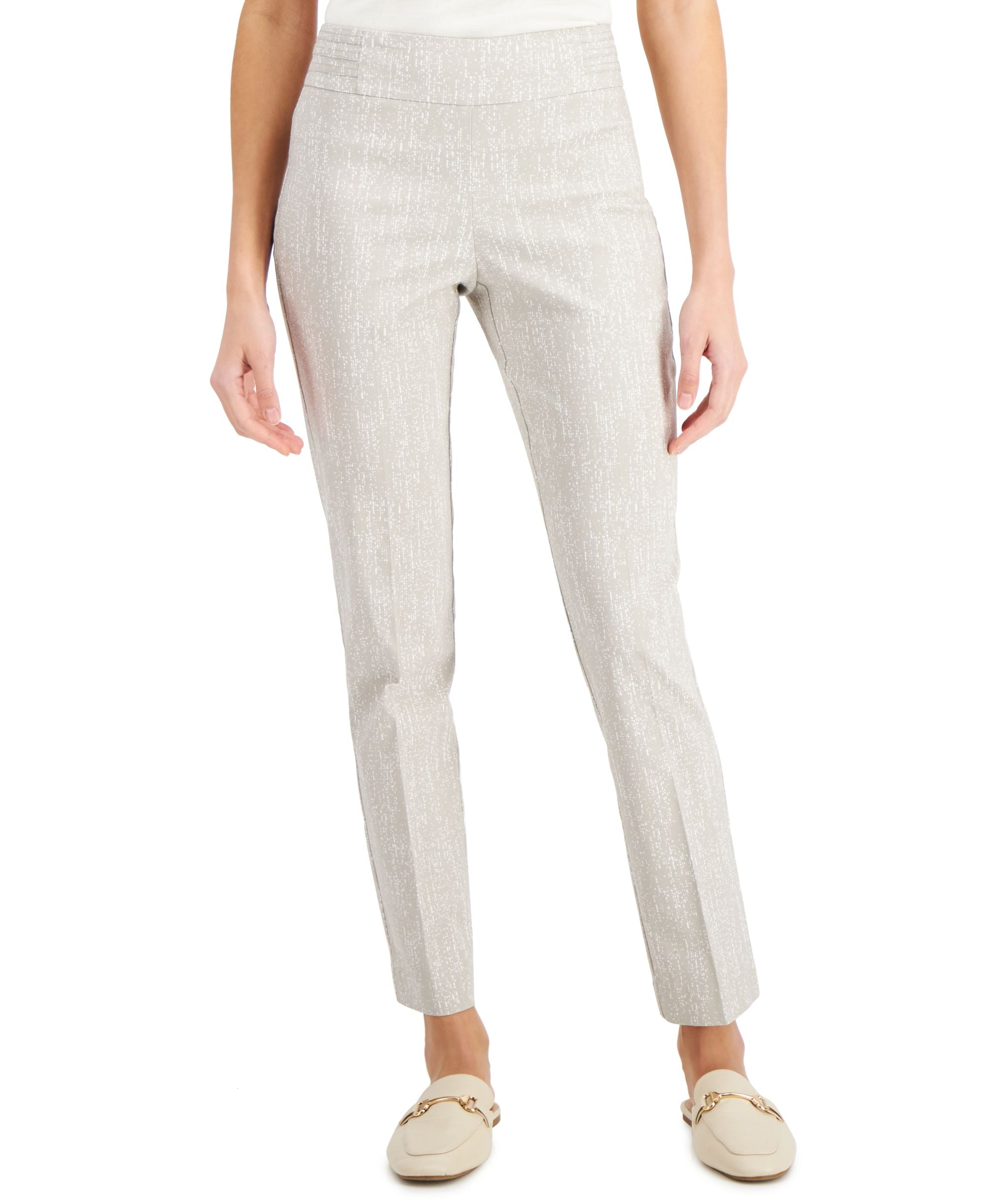 JM Collection Printed Straight Leg Pants