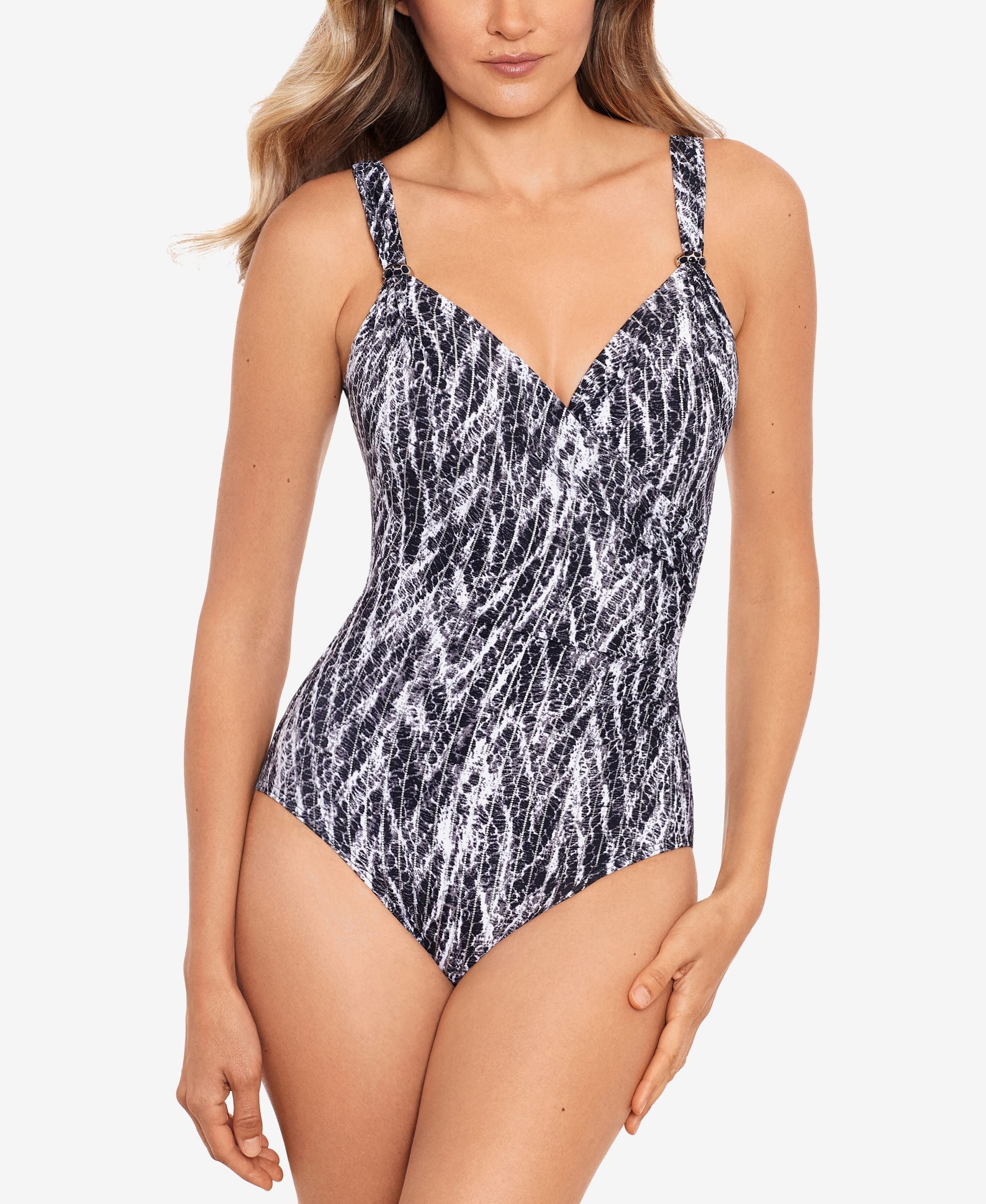 Chevron Python Siren One-Piece Swimsuit