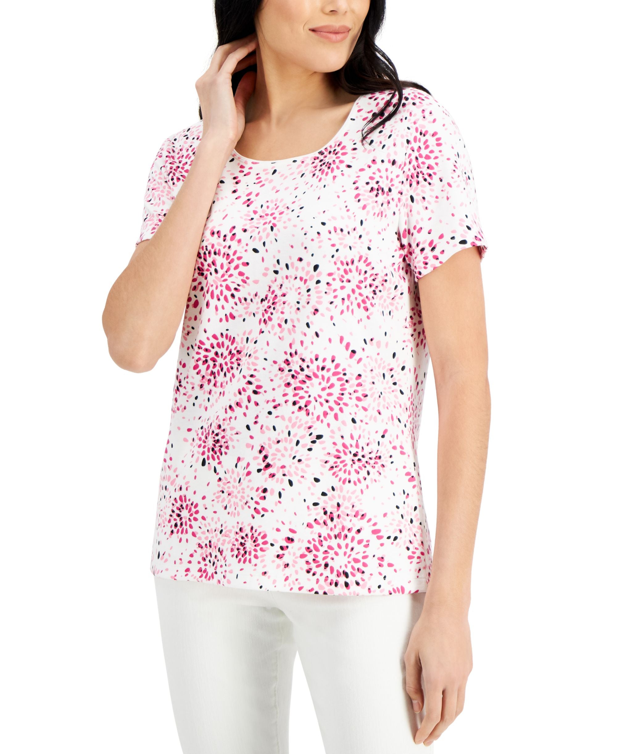 Karen Scott Printed Top