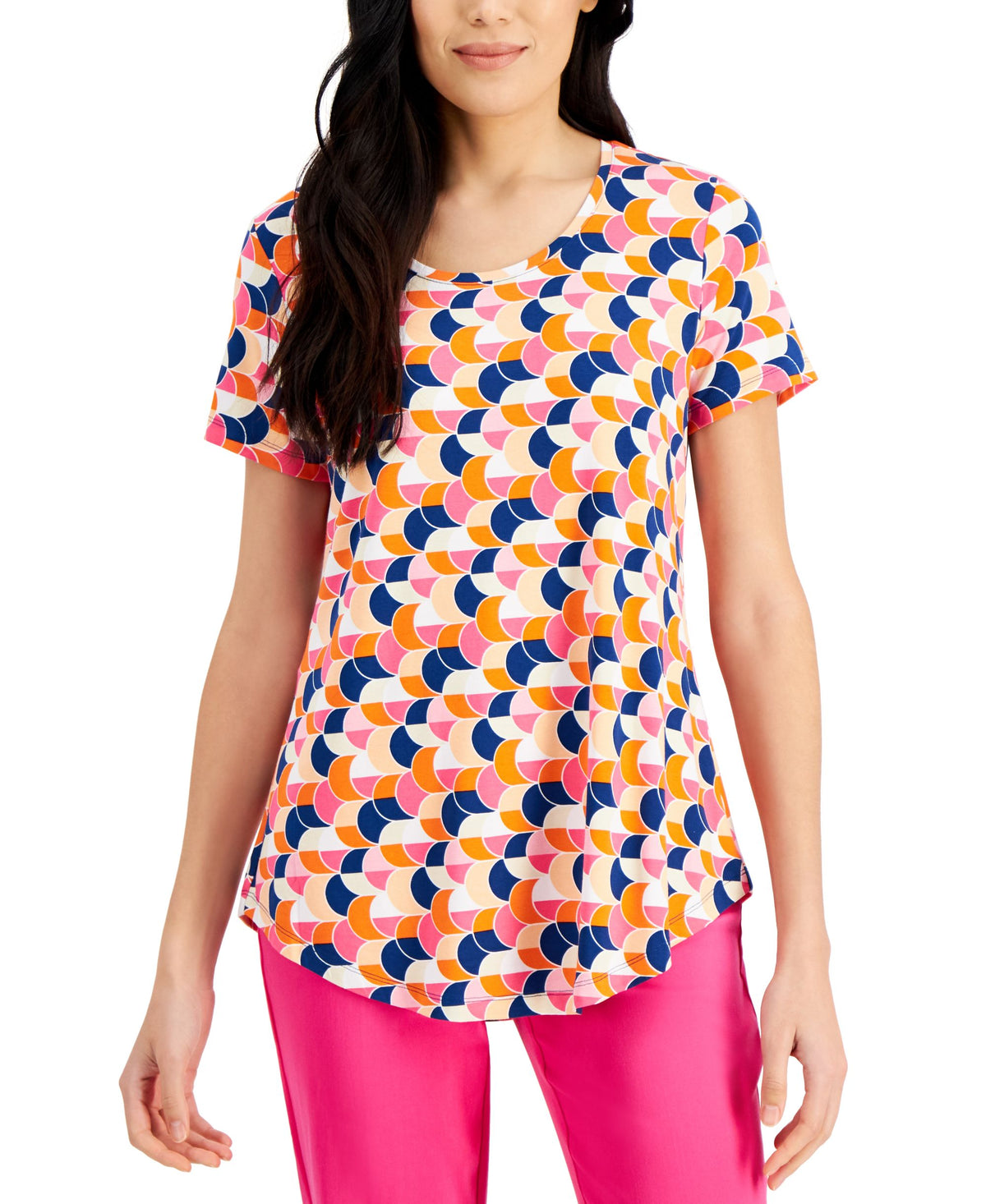 JM Collection Printed Top