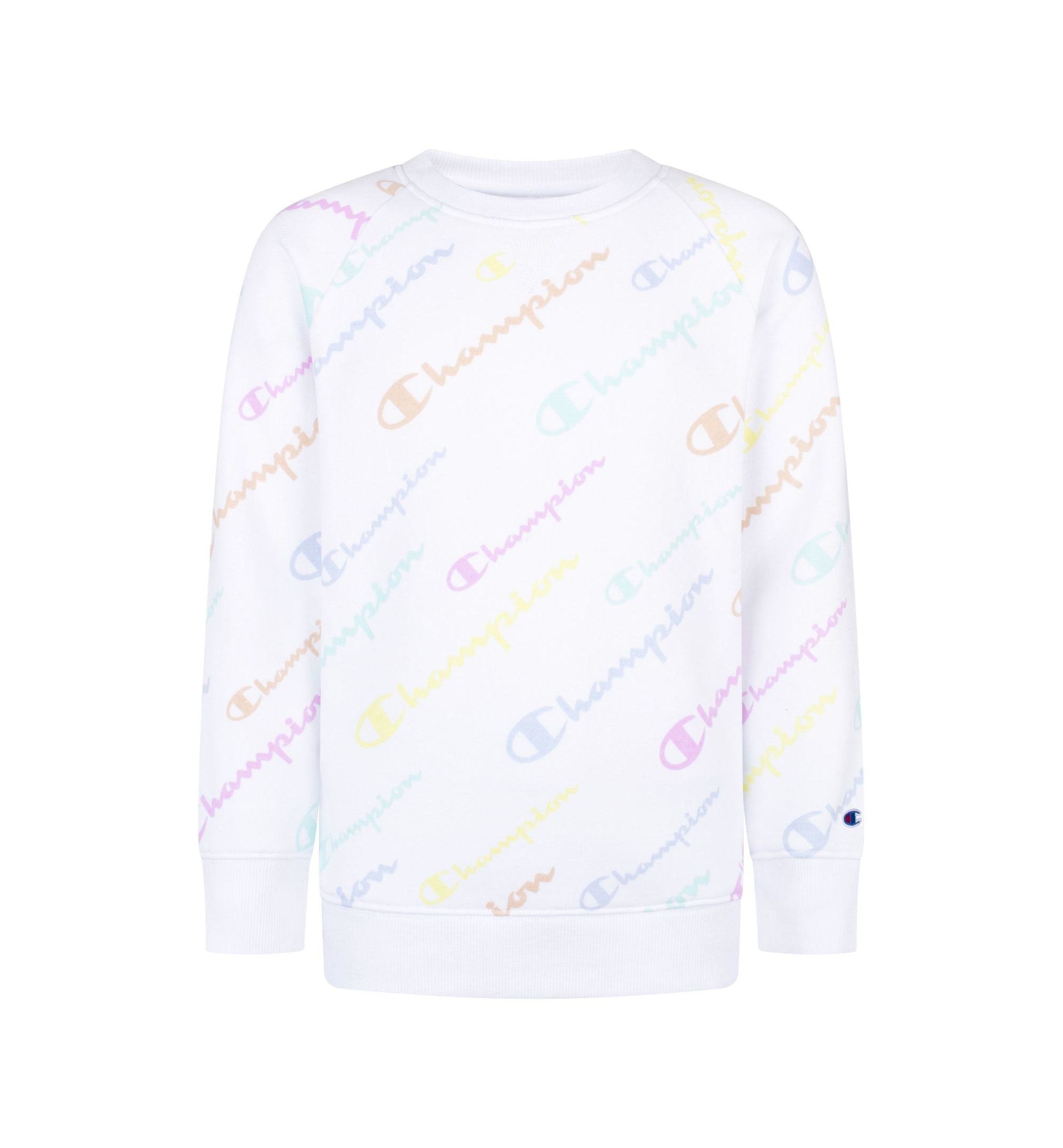 Champion Big Girls Script Crew Sweatshirt