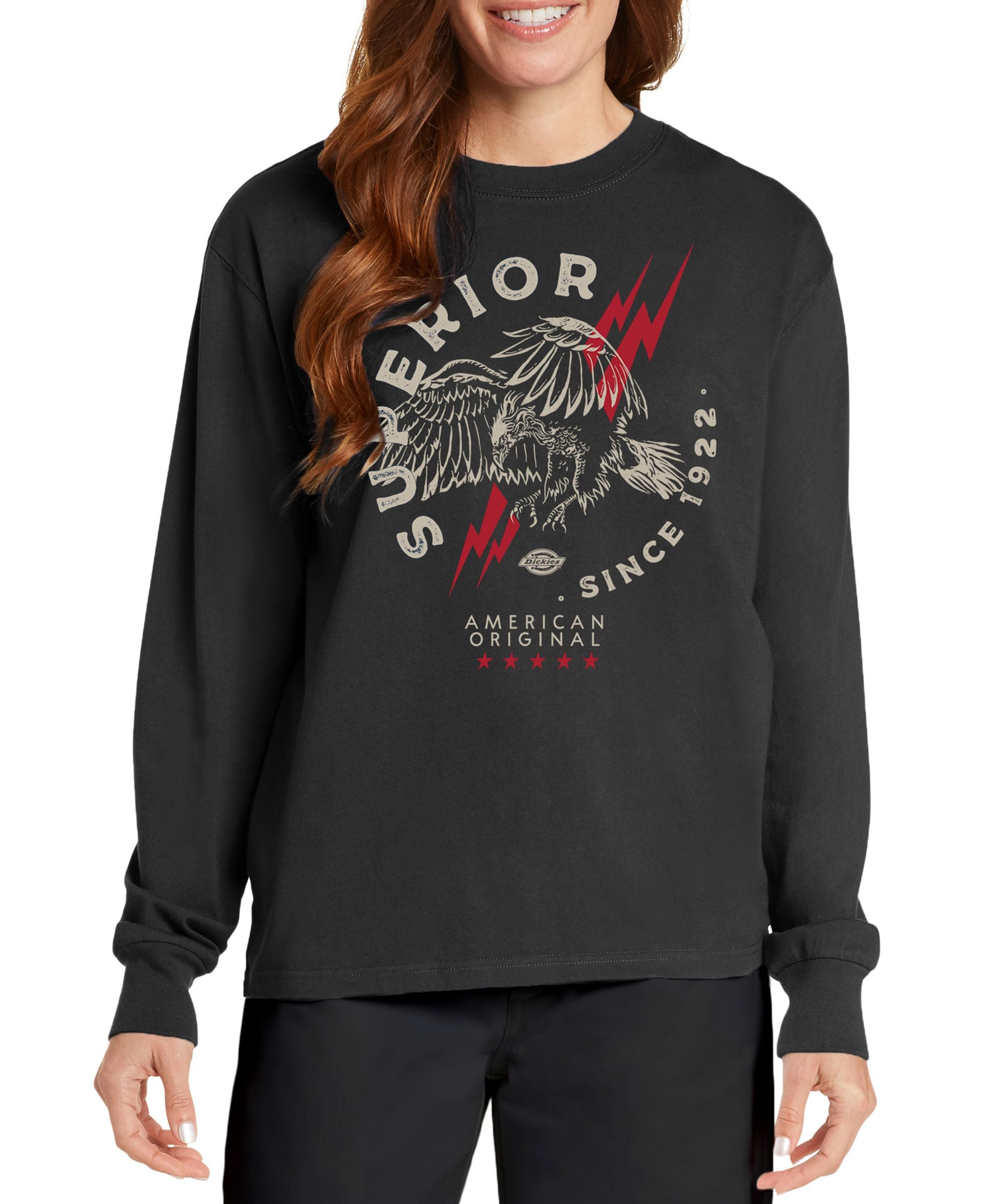 Juniors' Printed Long-Sleeve T-Shirt