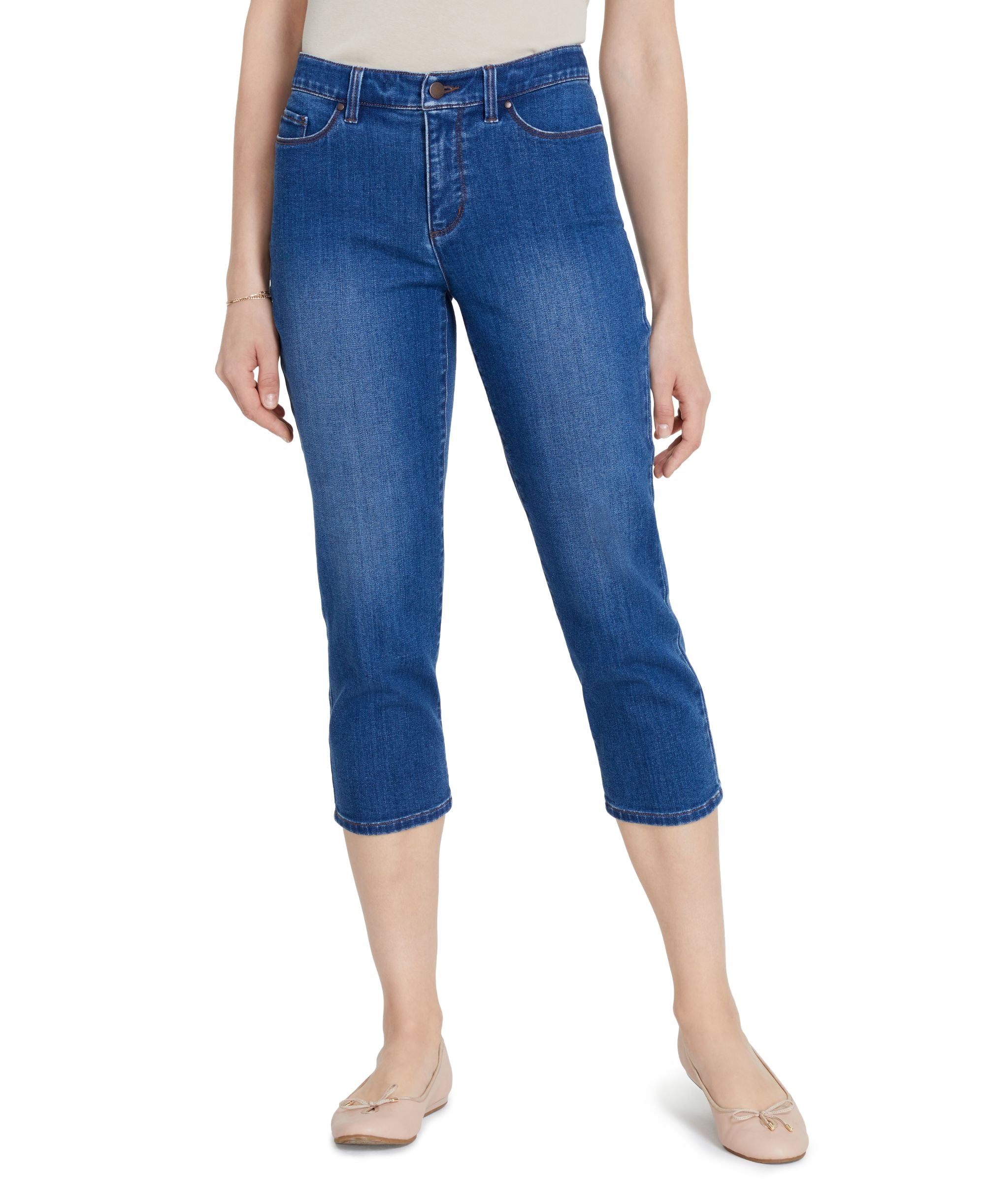 Charter Club Petite Bristol Tummy Control Capri Jeans