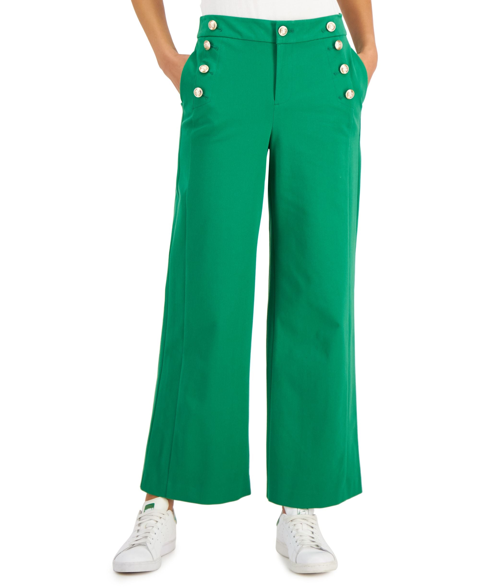 Charter Club Petite Wide Leg Sailor Pants
