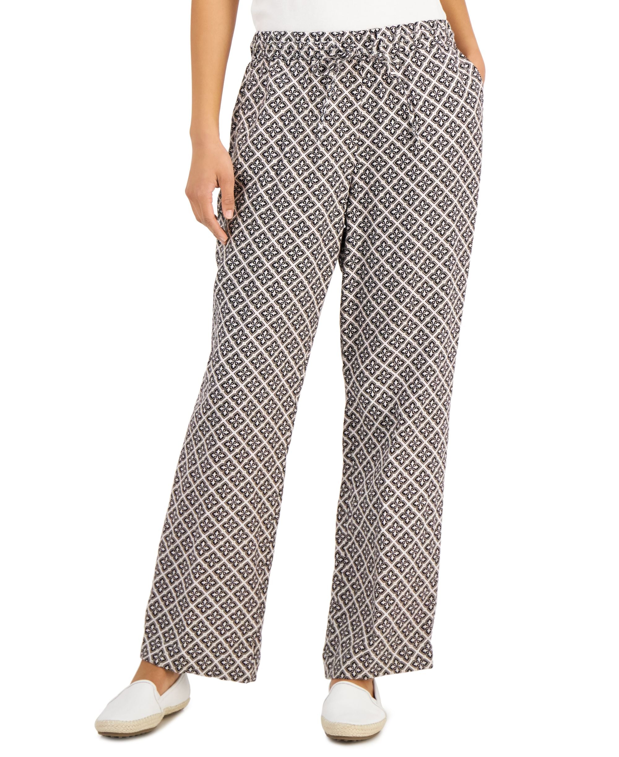 Charter Club Linen Pull On Pants
